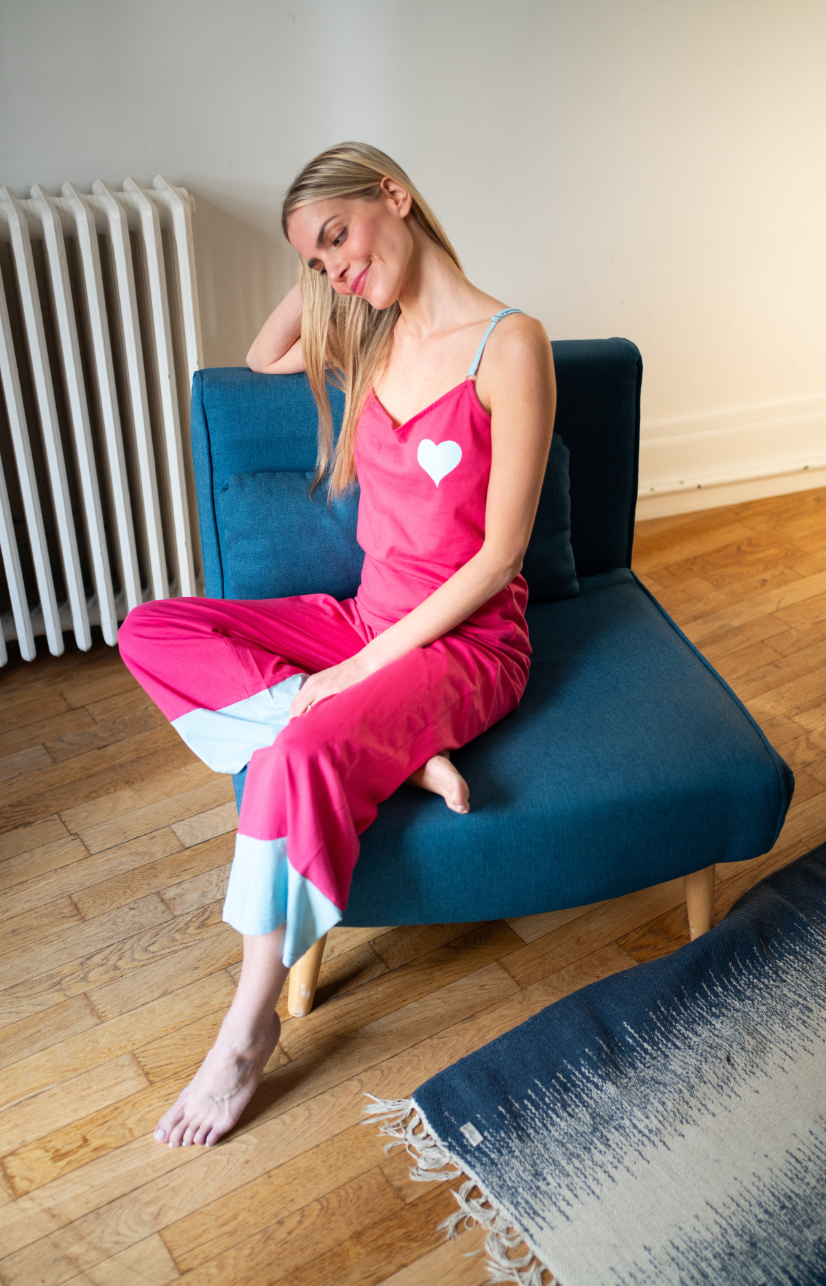 Long sleeveless pajamas with straps - UNI