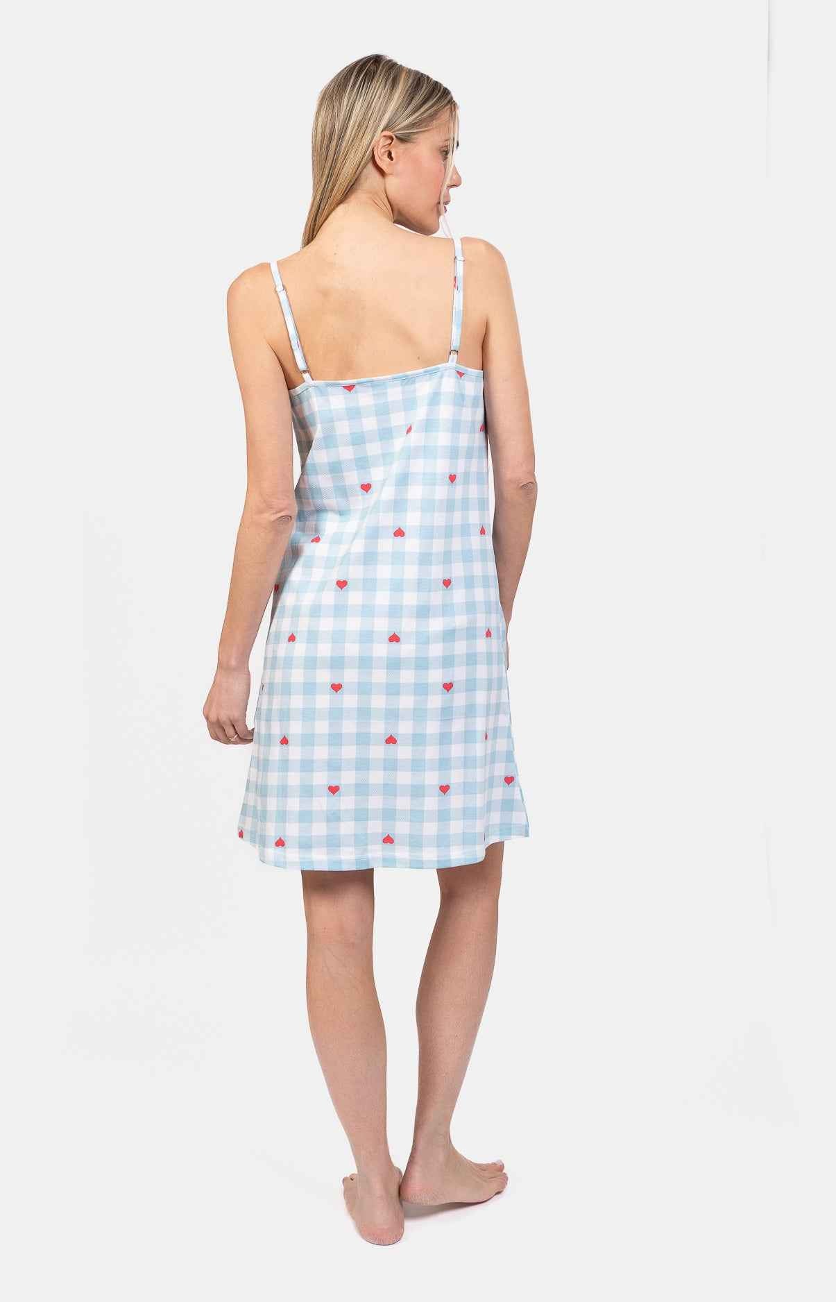 Nuisette femme 100% coton - VICHY