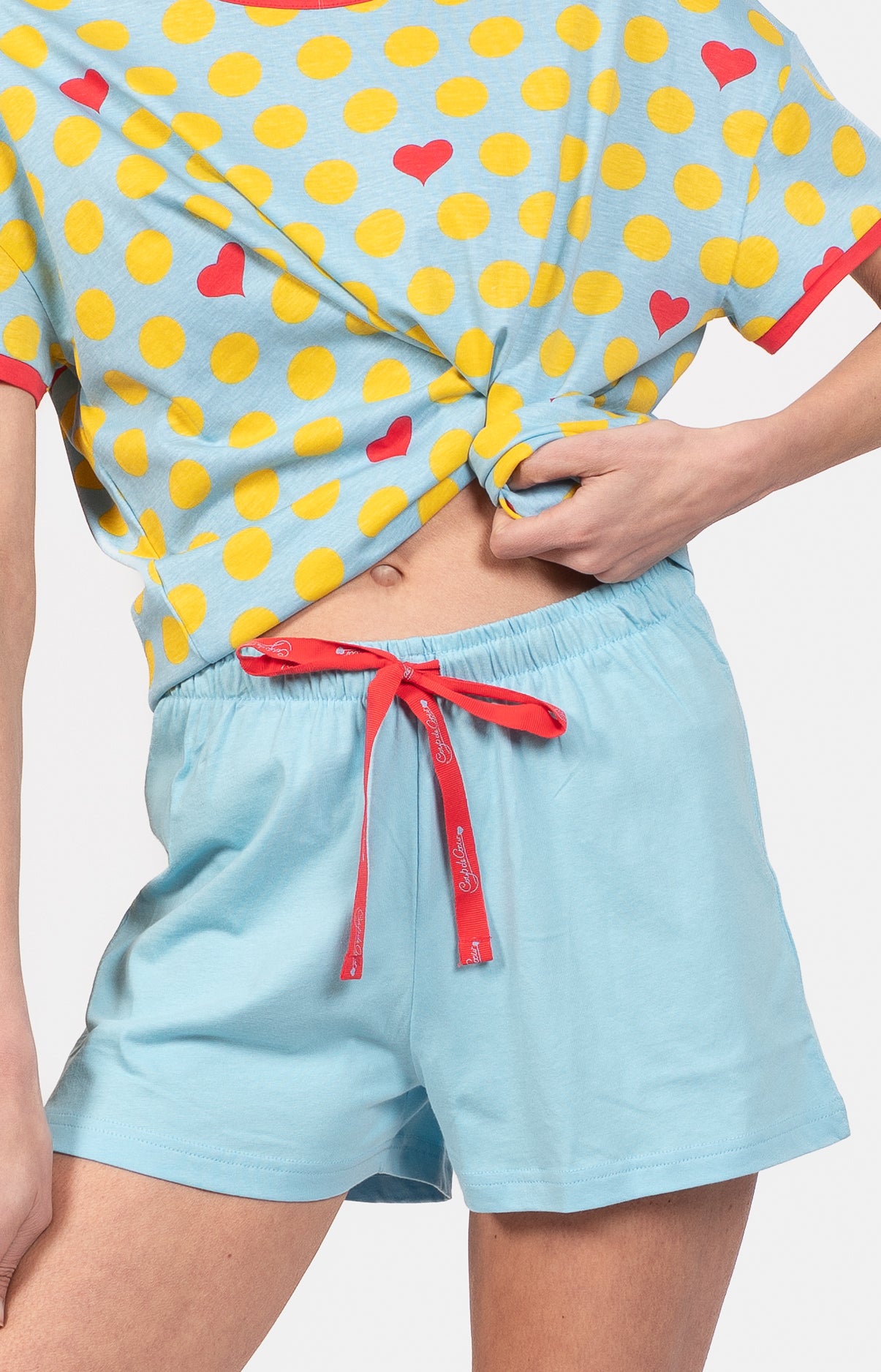 Pyjashort col rond oversize - POIS