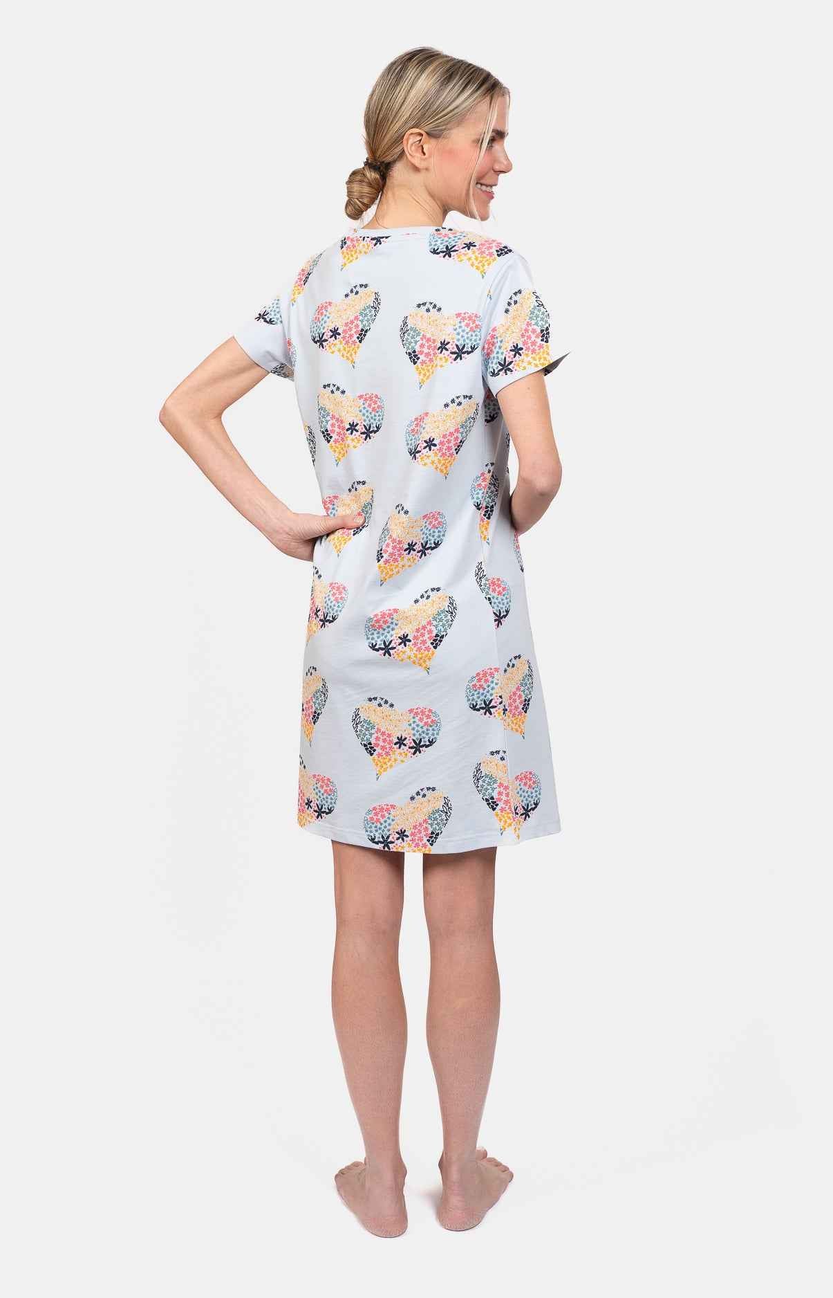 Chemise de nuit femme 100% coton - FLEUR