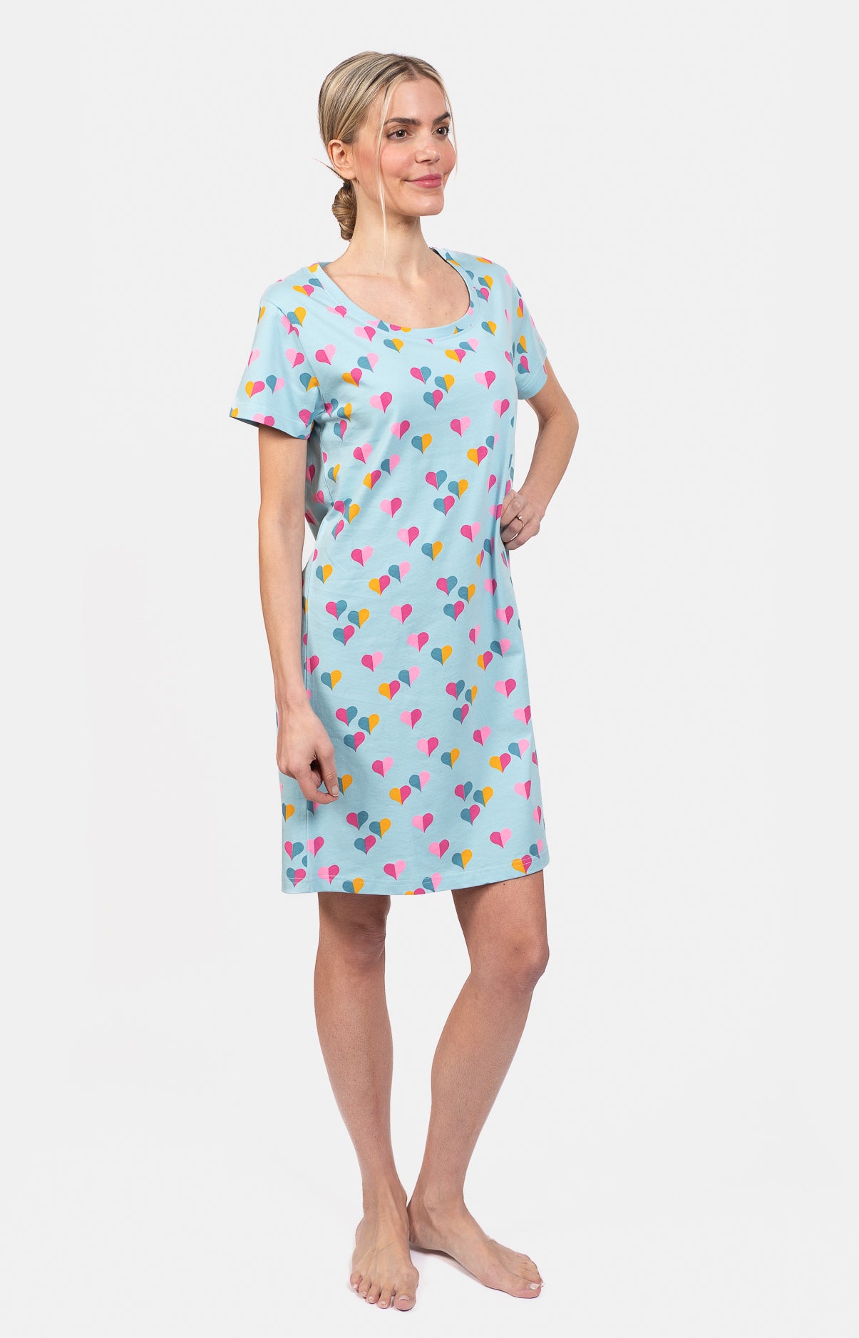 Round neck nightgown - HALF