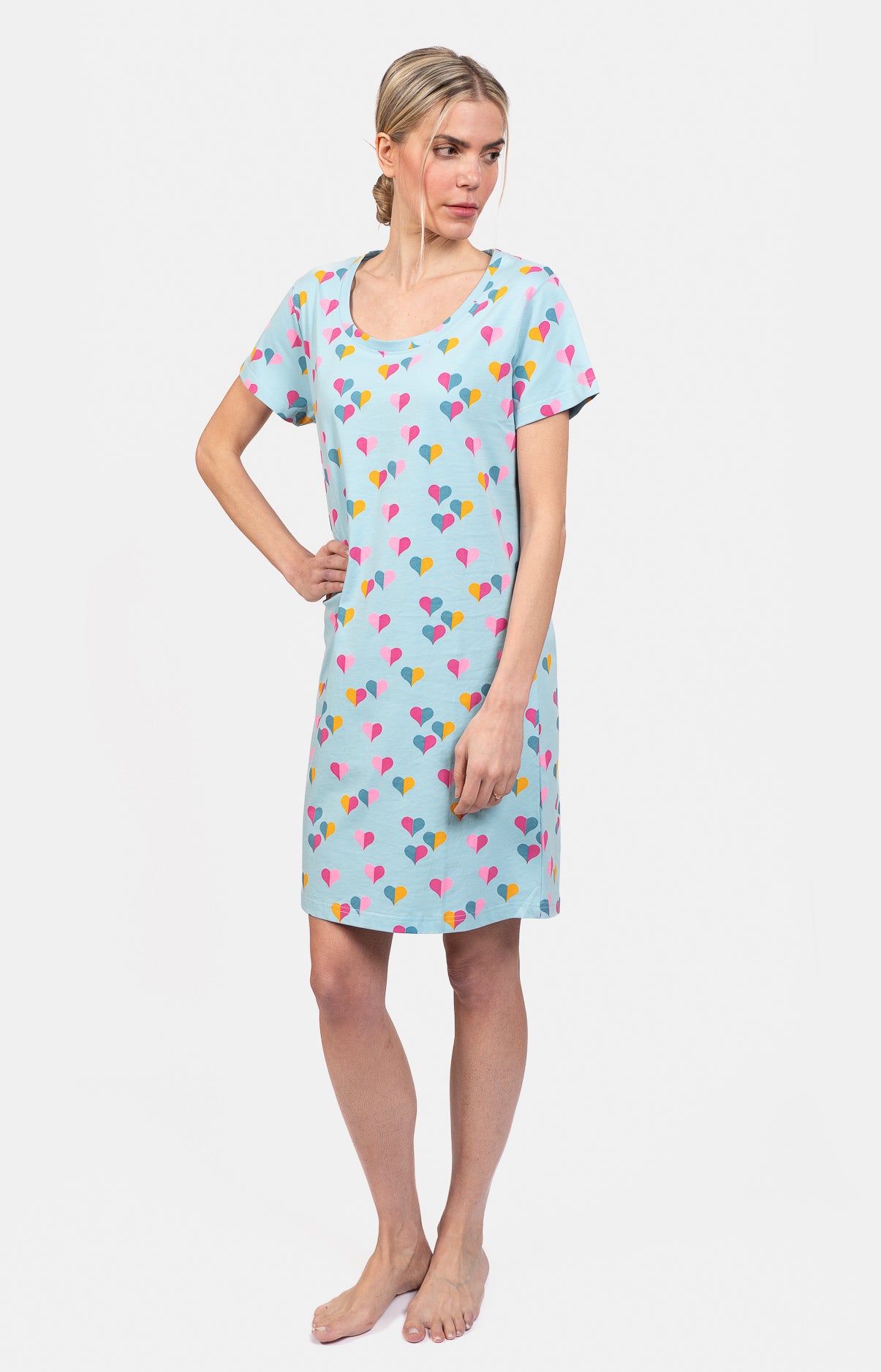 Round neck nightgown - HALF