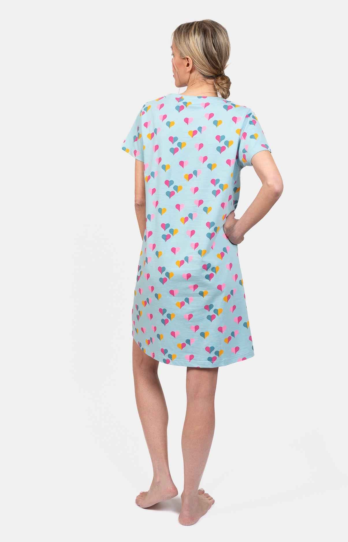 Chemise de nuit femme 100% coton- HALF