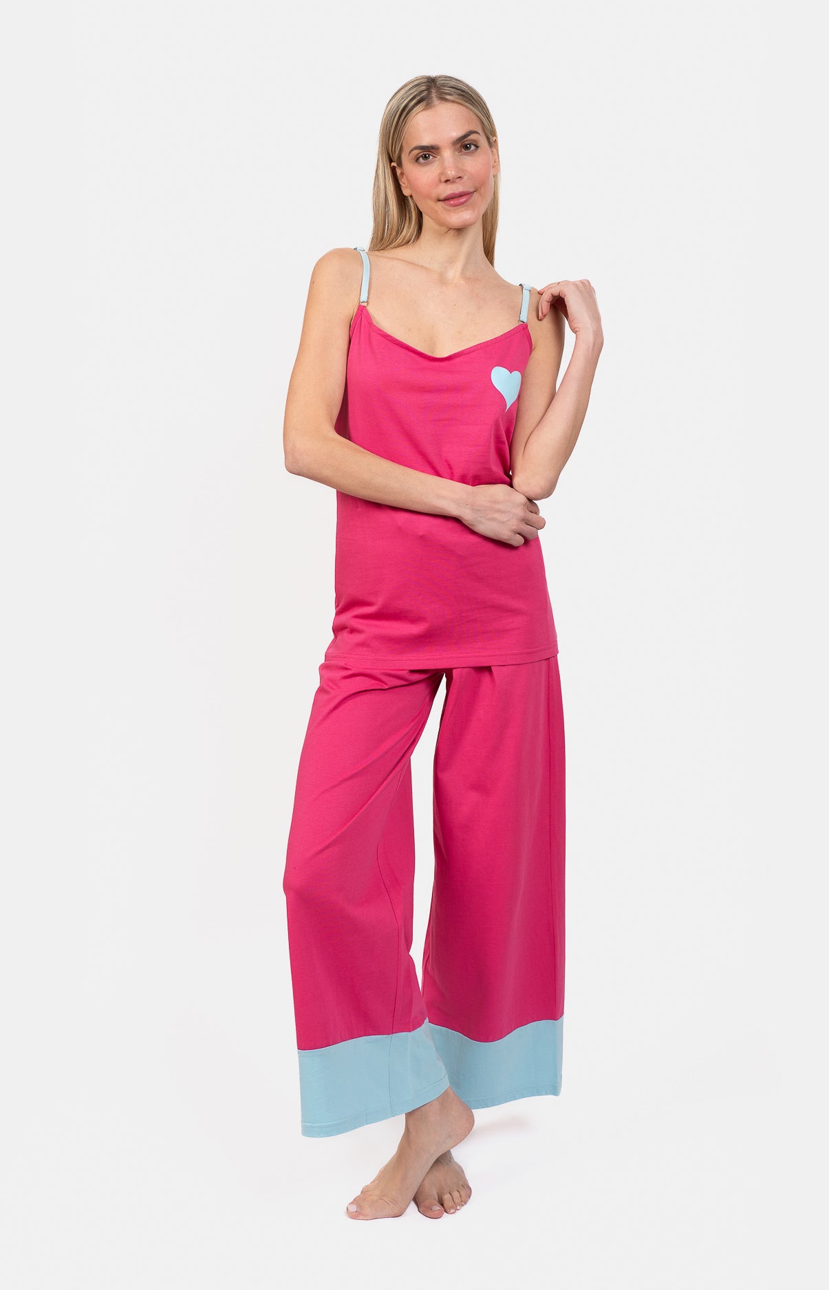 Long sleeveless pajamas with straps - UNI