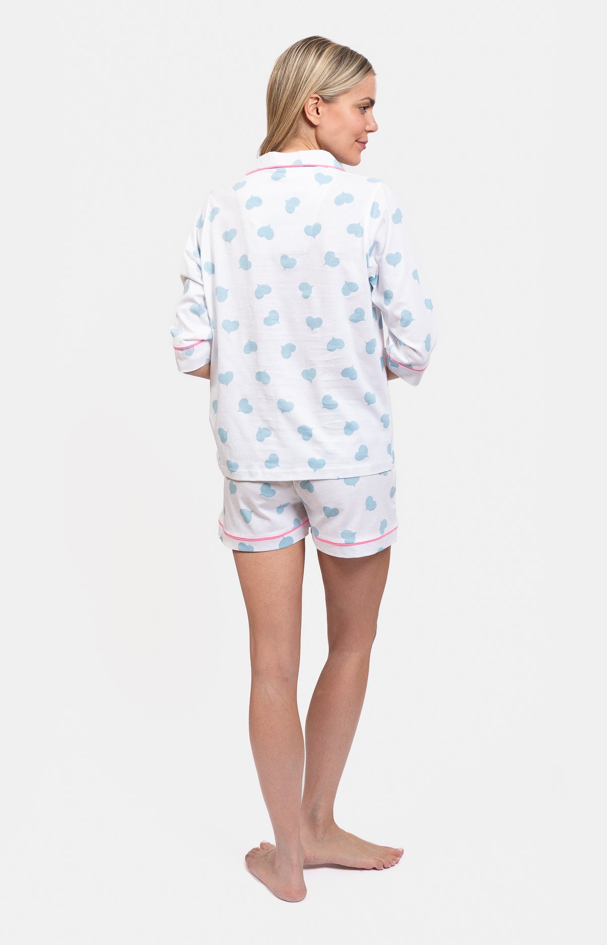 Pyjama court boutonné - COEUR