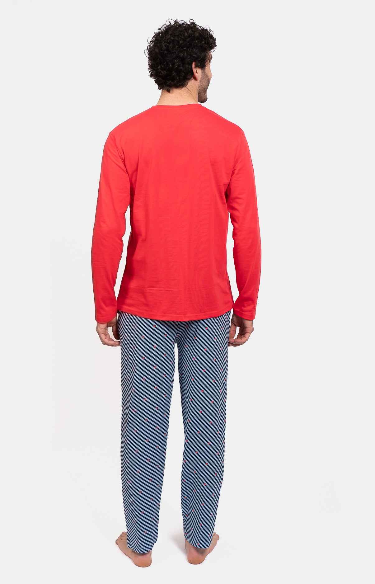 Pyjama homme long 100% coton - DIAG