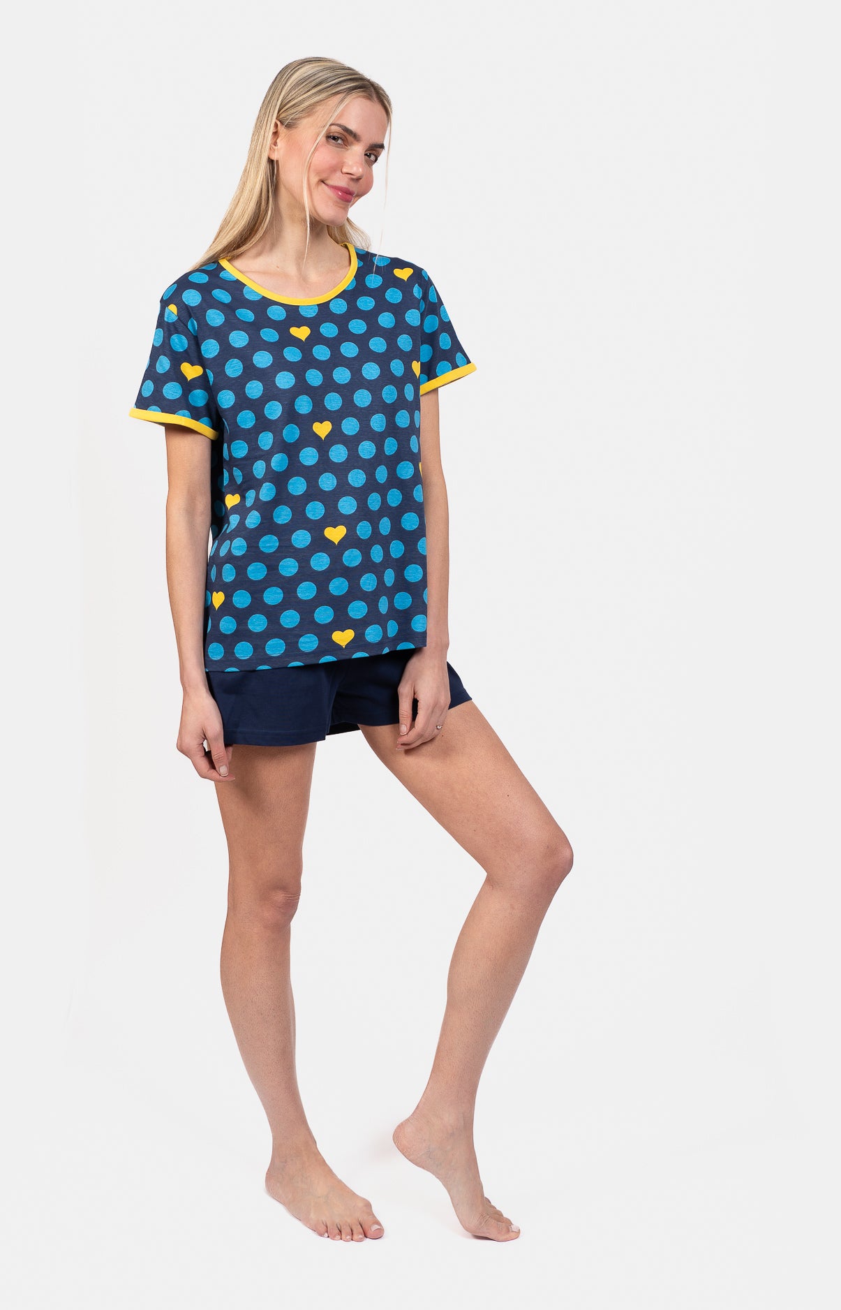 Pyjashort col rond - POIS
