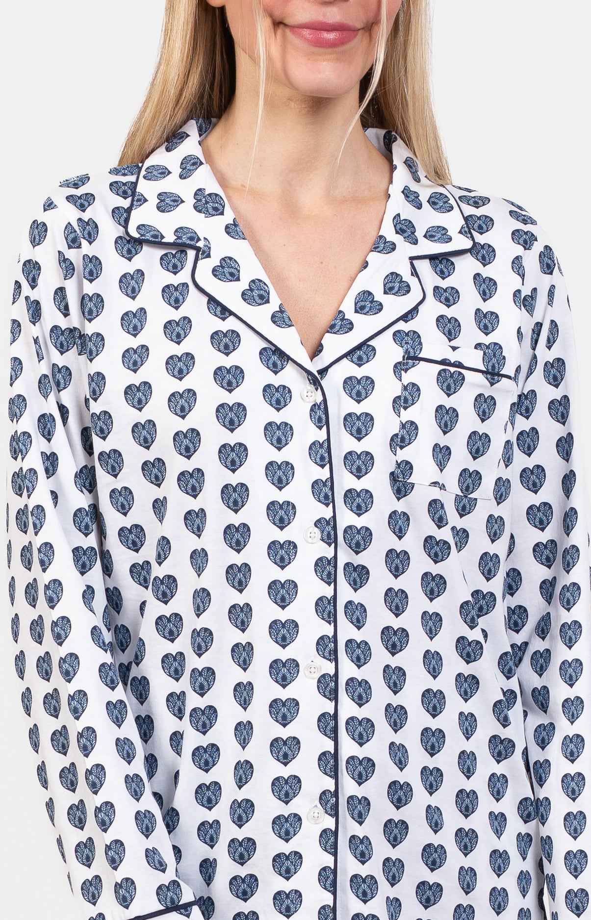 Pyjama femme long 100% coton - SOLE