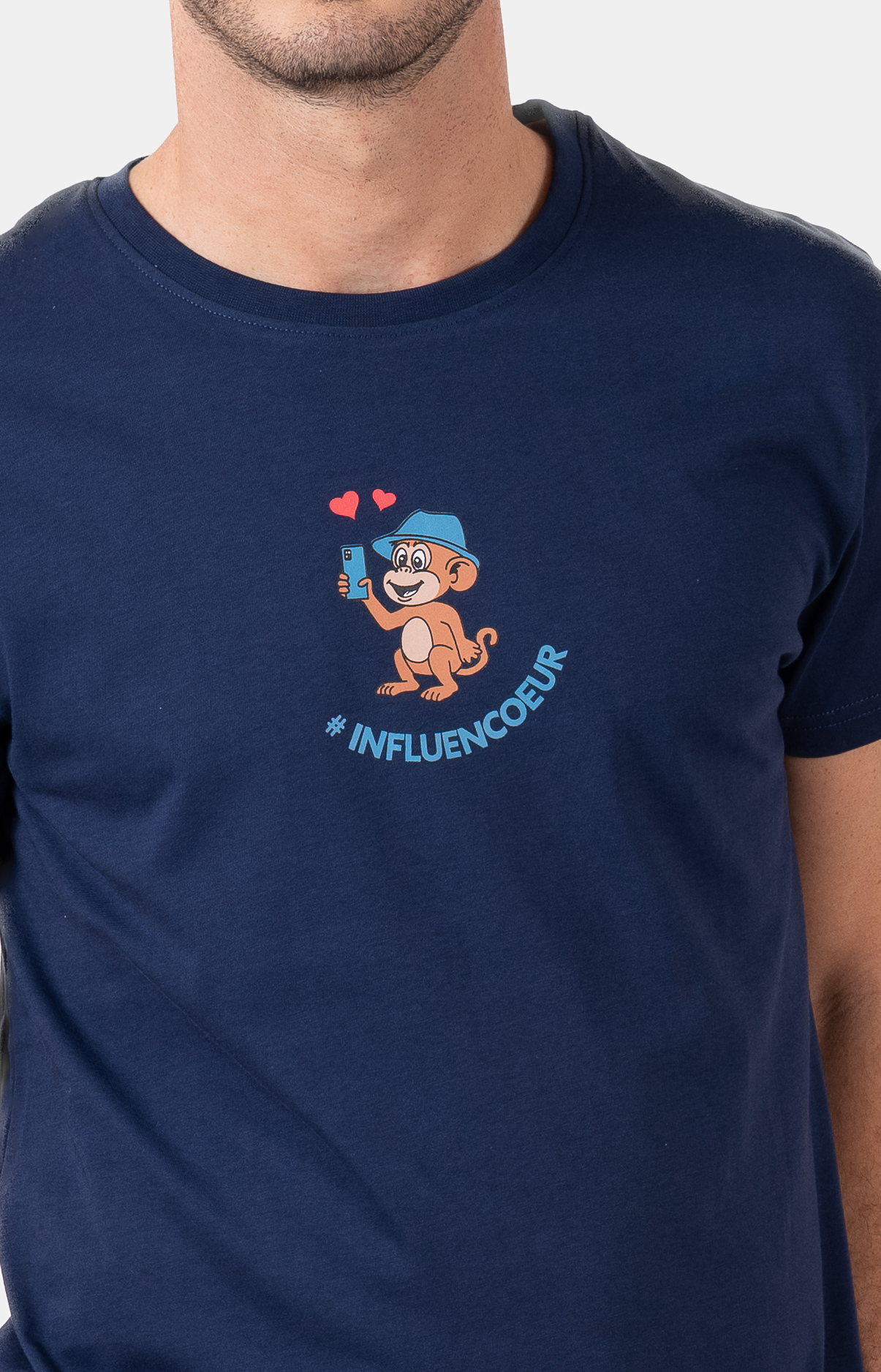 Pyjacourt homme col rond - 100% coton - SINGE