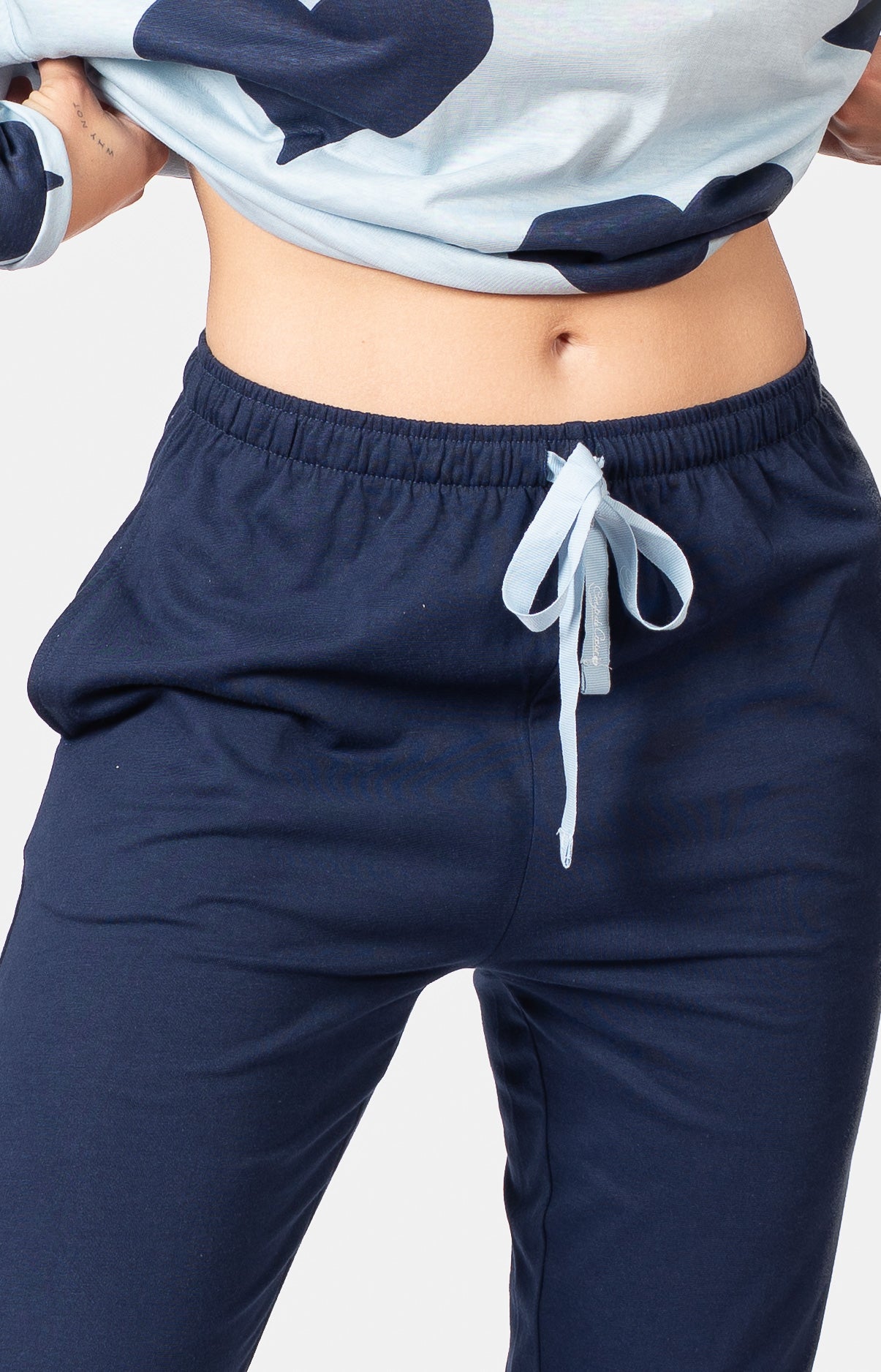 Pyjama long col V oversize - BIG