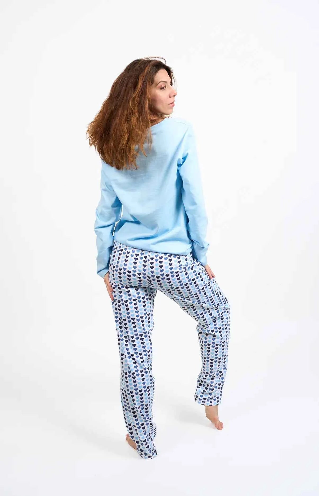 Pyjama femme long 100% coton - COCAM