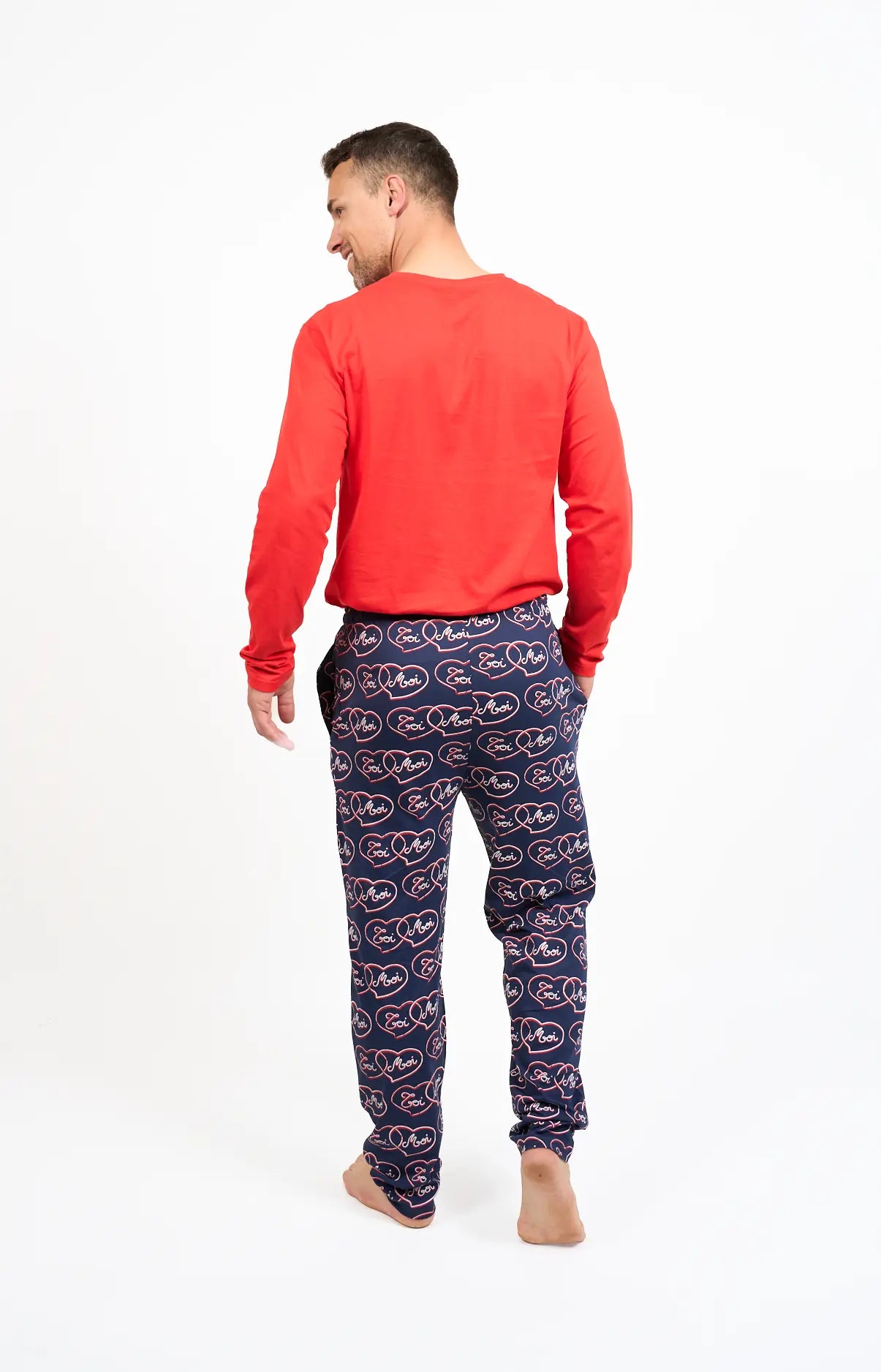 Pyjama long col V - COTOI