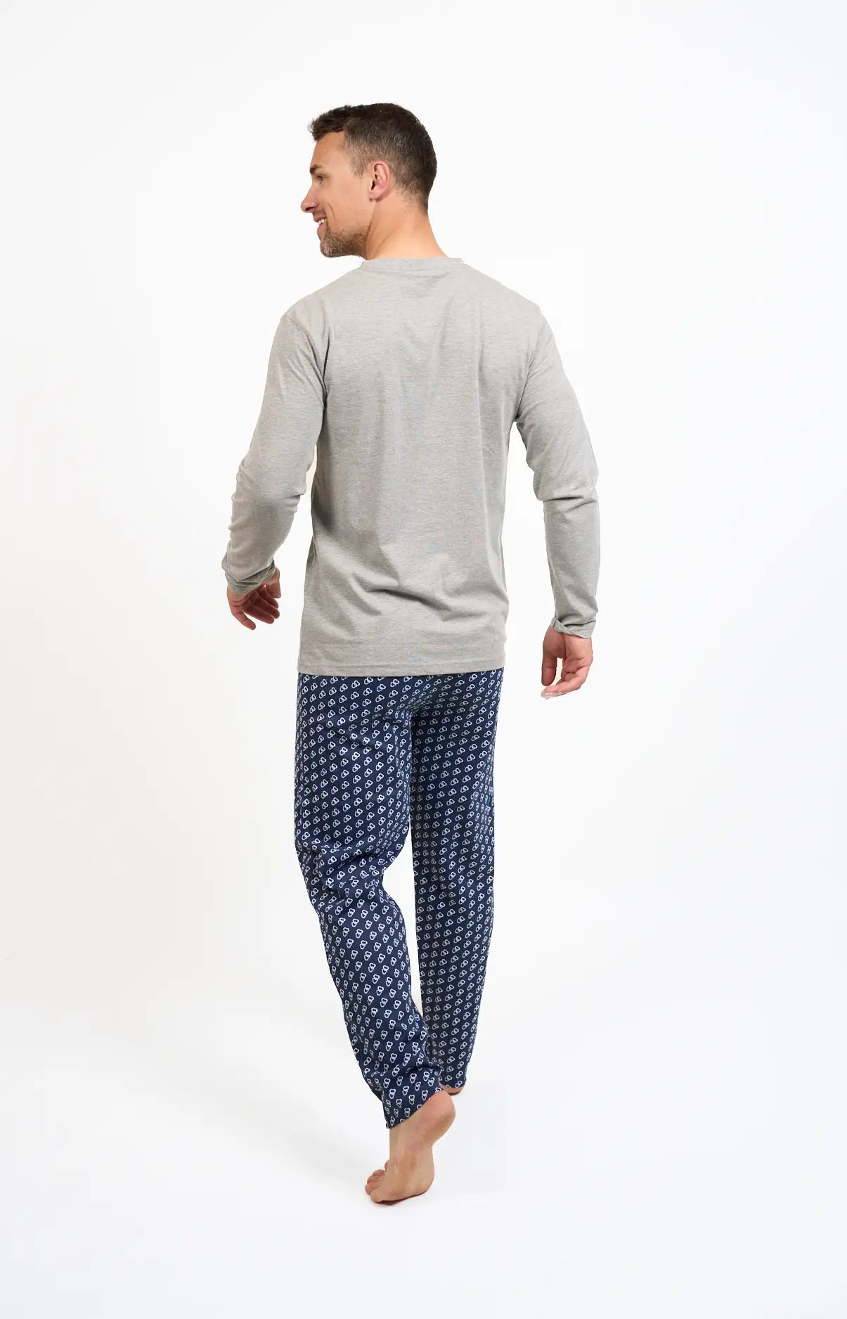 Long V-neck pajamas - CORALIE