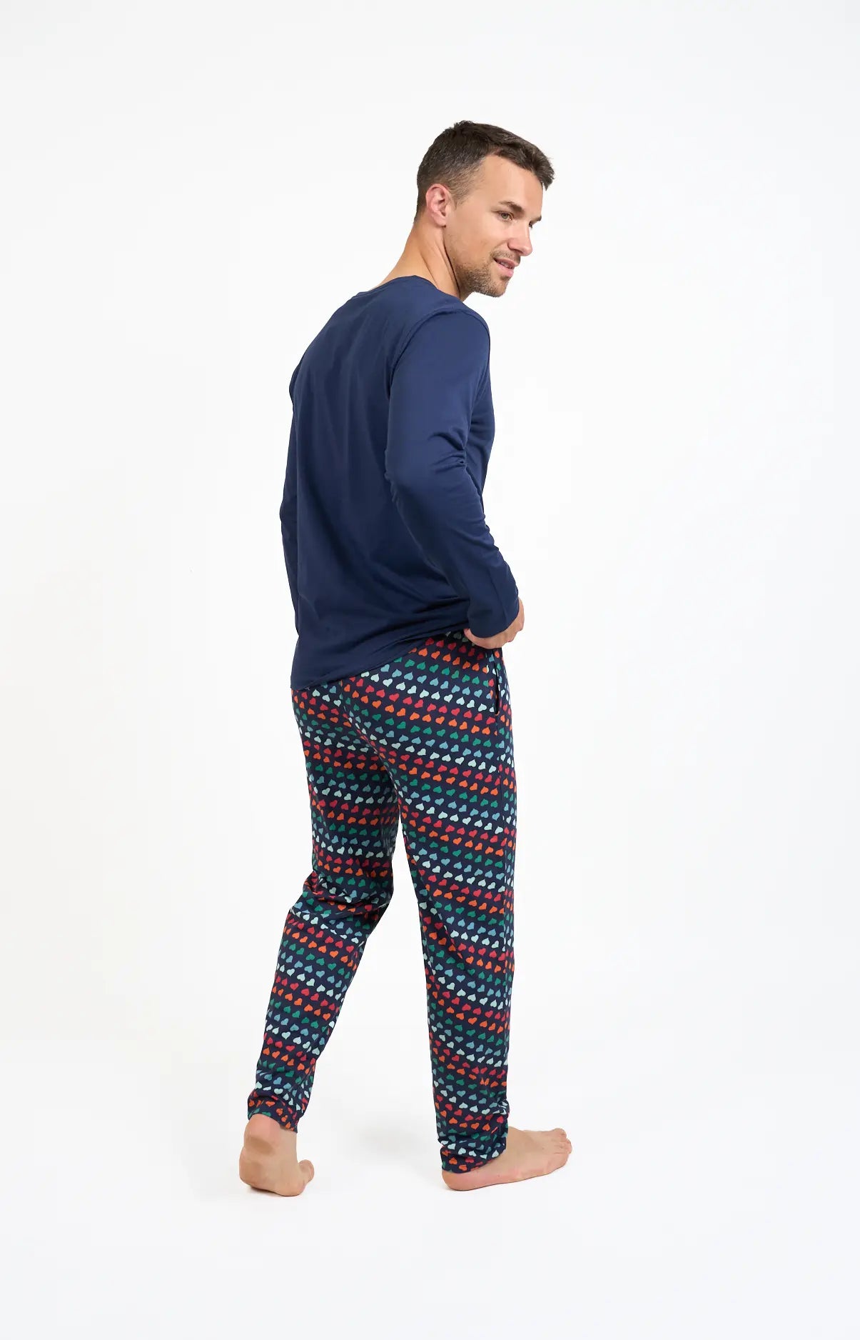 Long V-neck pajamas - COLOR