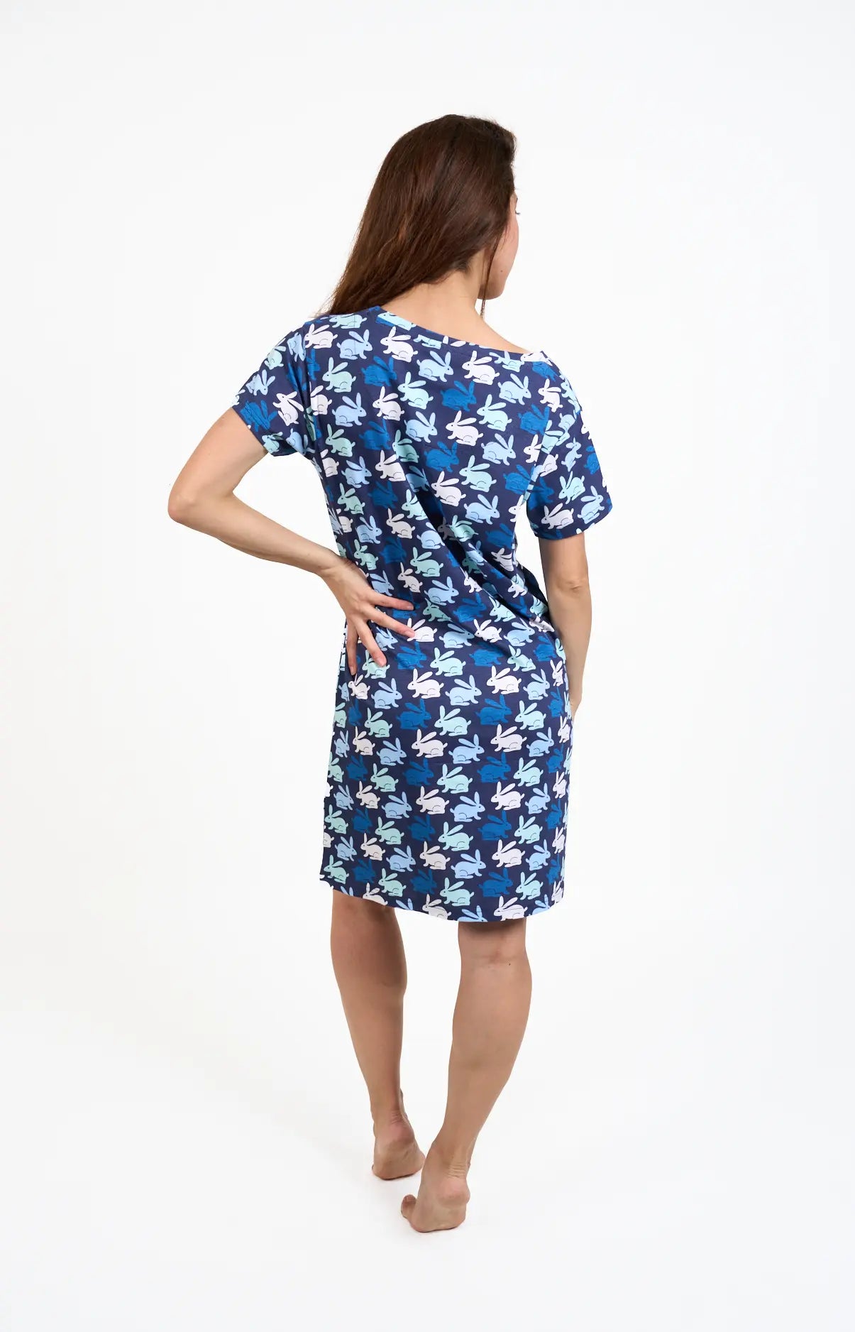 Chemise de nuit col rond - LAPIN