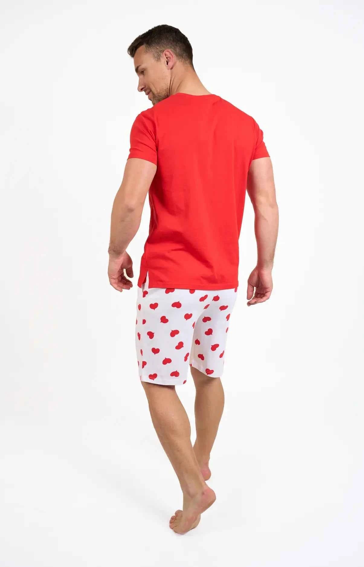 Pyjashort homme 100% coton - COEUR