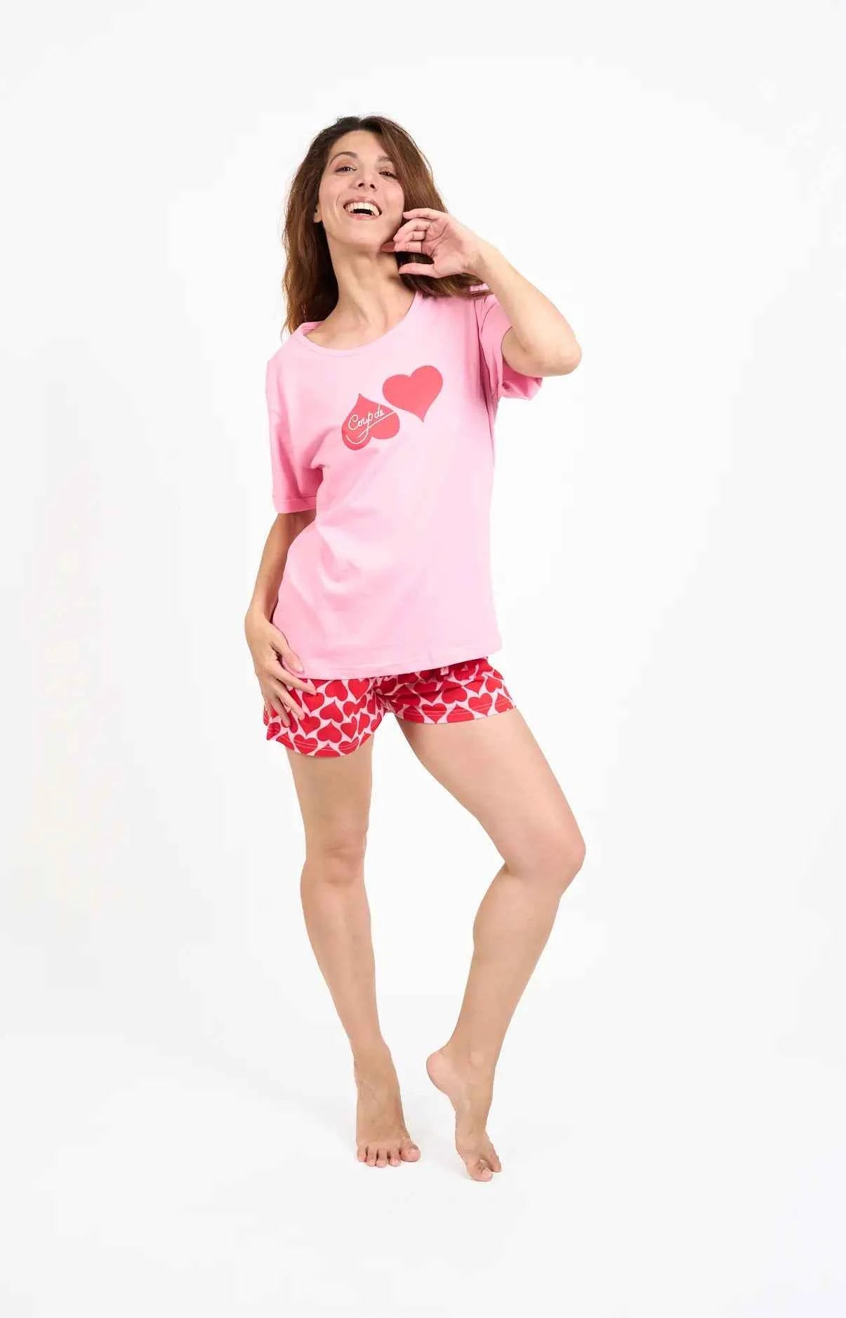 Pyjashort femme 100% coton - BICOEUR