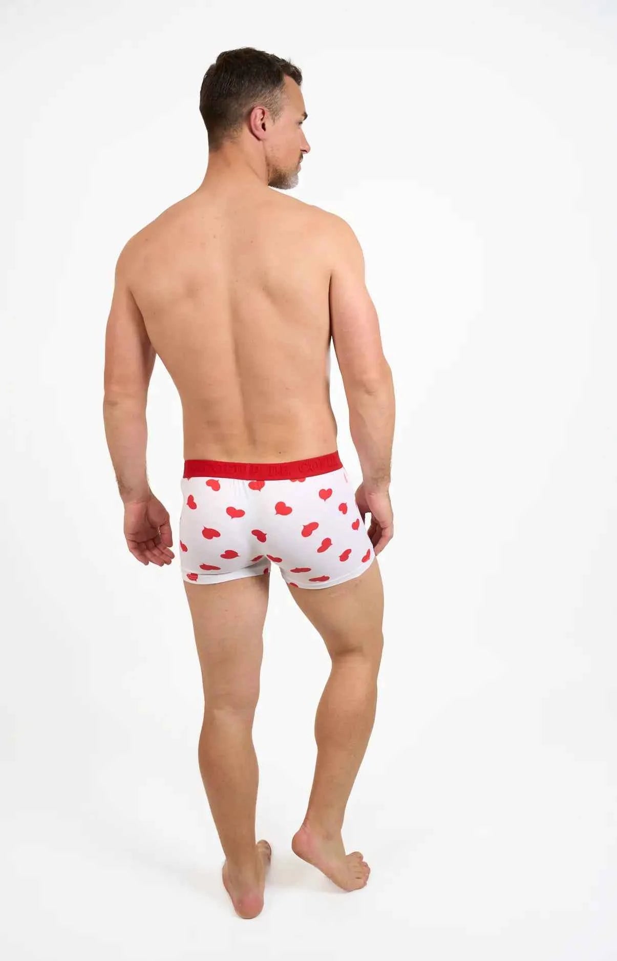 Boxer homme 95% coton 5% élasthanne - COEUR