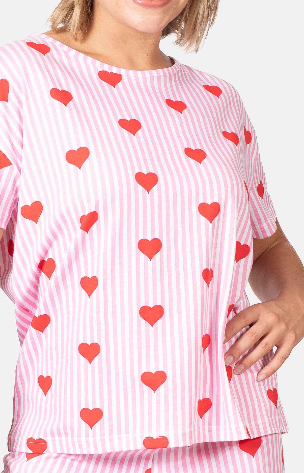 Pyjashort femme 100% coton T-shirt oversize - BAYA