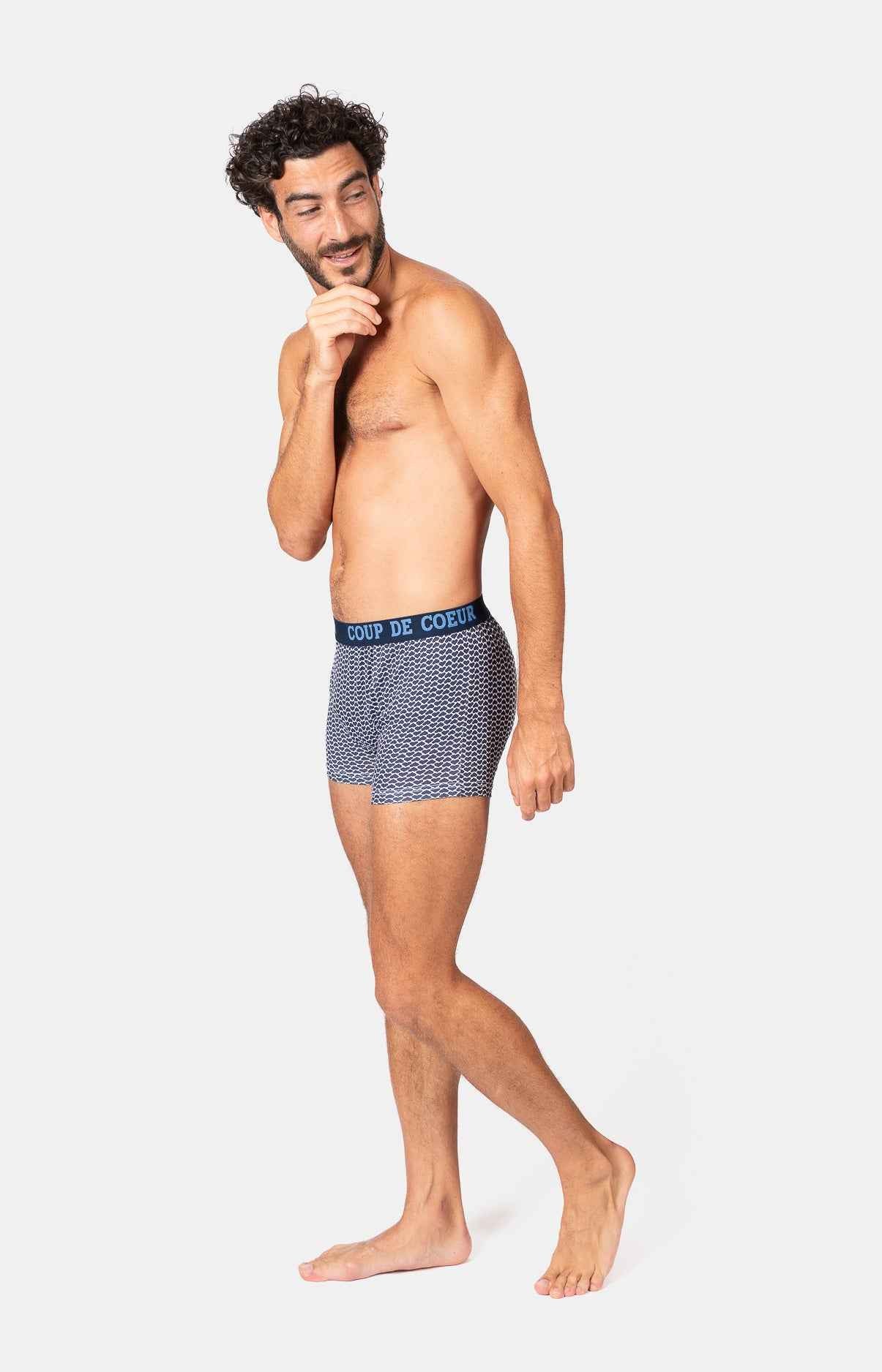 Boxer homme 95% coton 5% élasthanne - BICOEUR