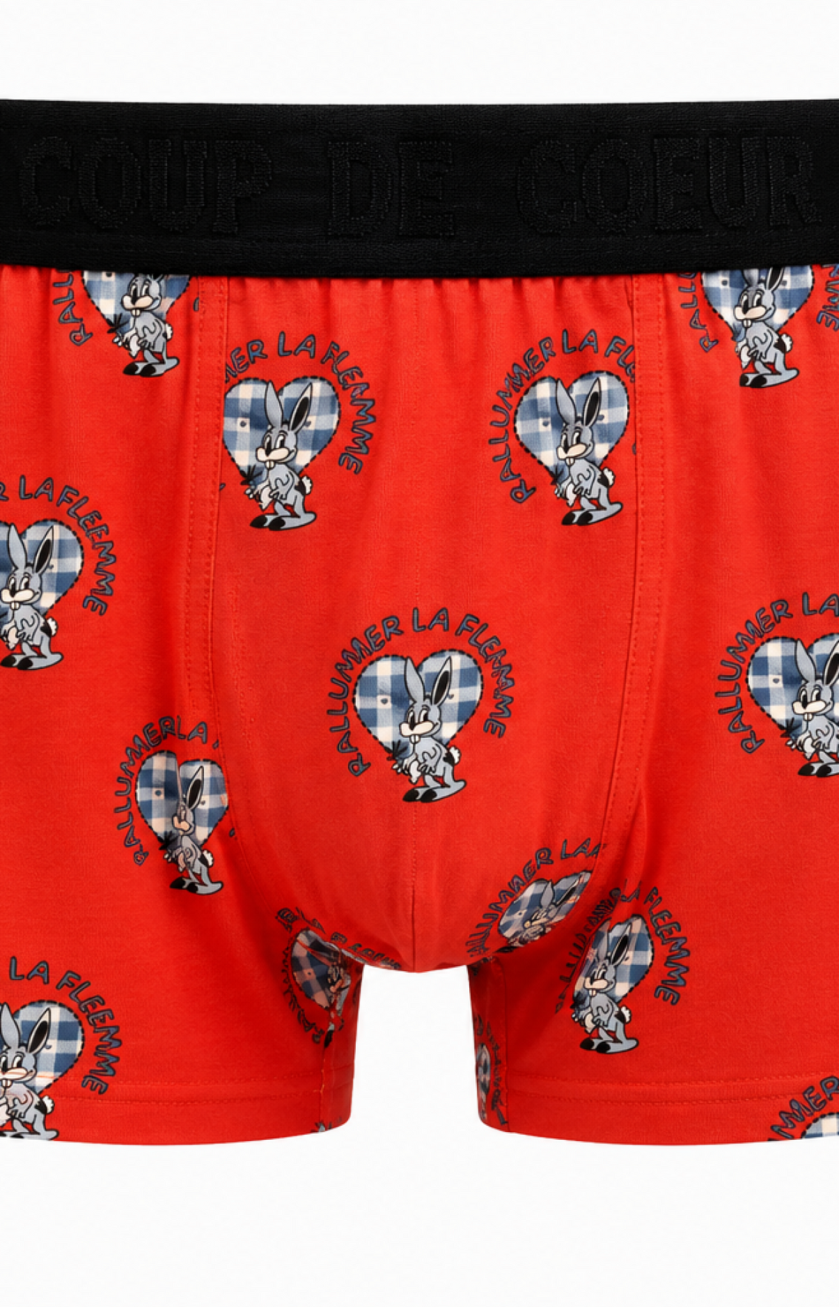 Boxer homme - FLEMME - Taille L, Couleur Orange
