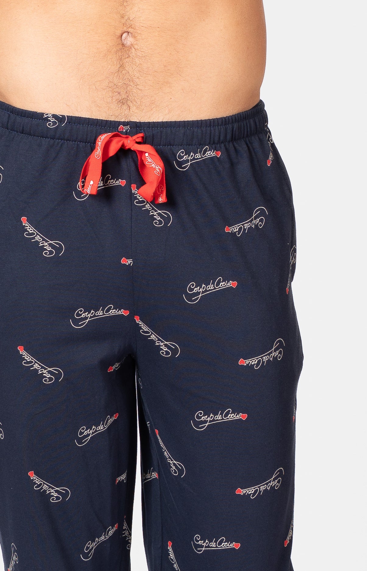 Pyjama long col V - LOGO