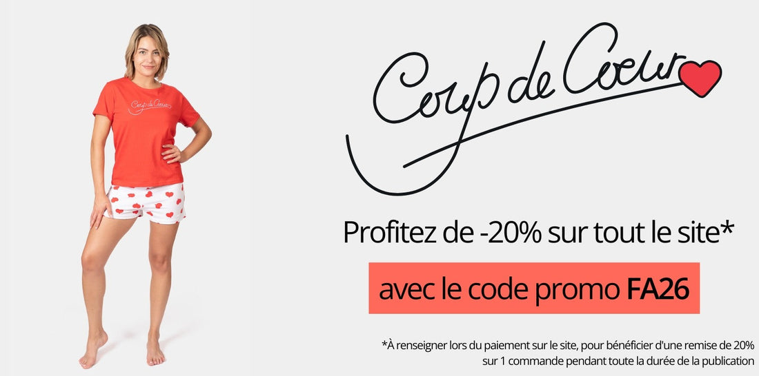 Jouez et tentez de remporter l'un des 18 pyjashorts femme Coup de coeur !