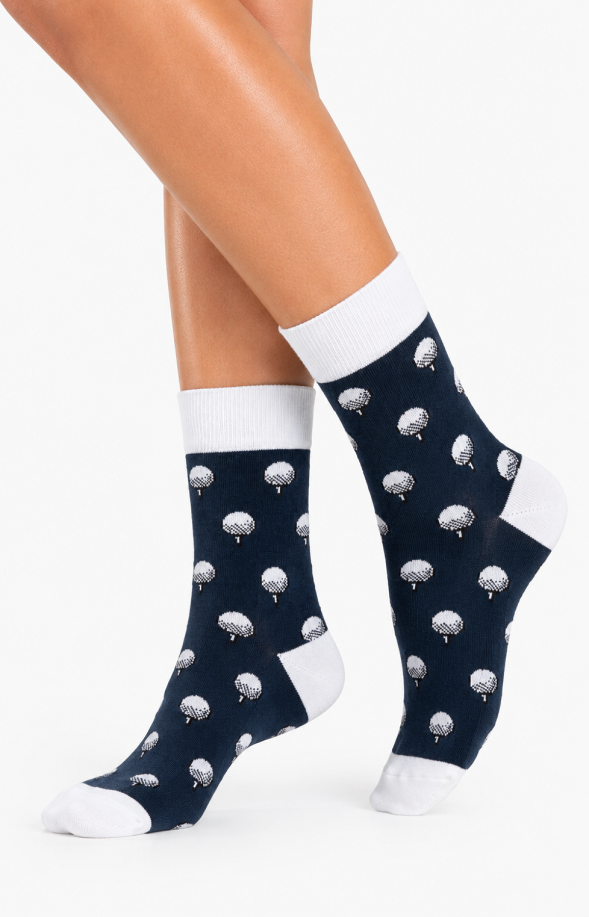 Chaussettes femme GOLF1 - Taille 36/40, Couleur Marine