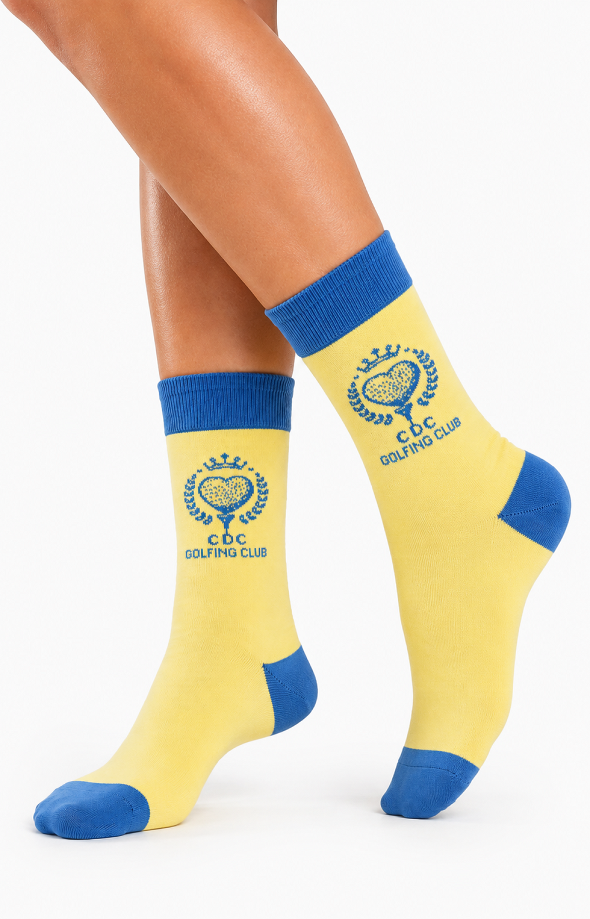 Chaussettes femme GOLF5 - Taille 36/40, Couleur Jaune