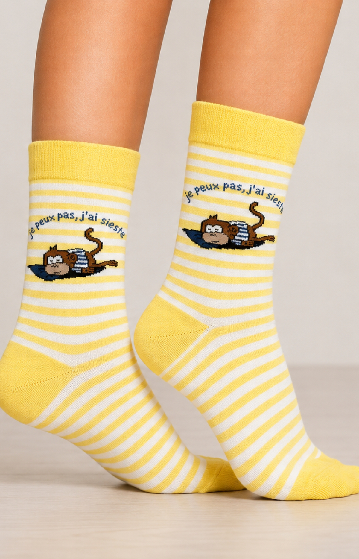 Chaussettes femme SIESTE - Taille 36/40, Couleur Jaune