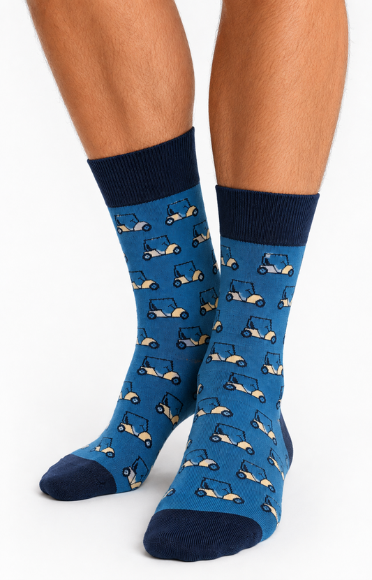 Chaussettes homme GOLF4 - Taille 39/45, Couleur Bleu