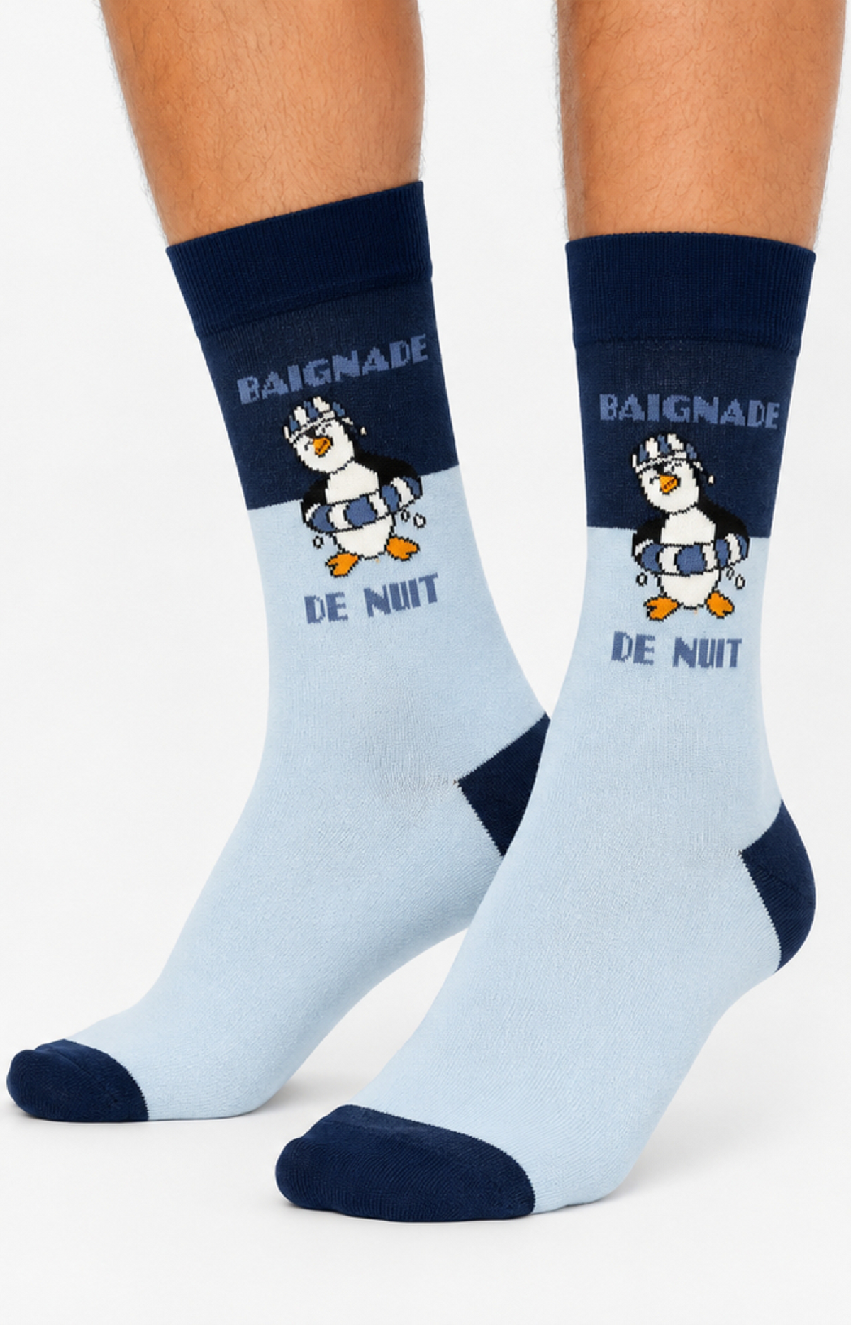Chaussettes homme PINGOUIN - Taille 39/45, Couleur Marine