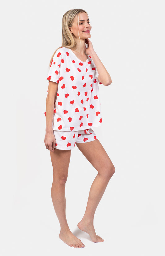 Oversized round neck short pajamas - COEUR