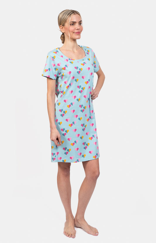 Chemise de nuit femme 100% coton- HALF