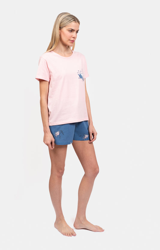 Pyjashort femme 100% coton - COQUIN