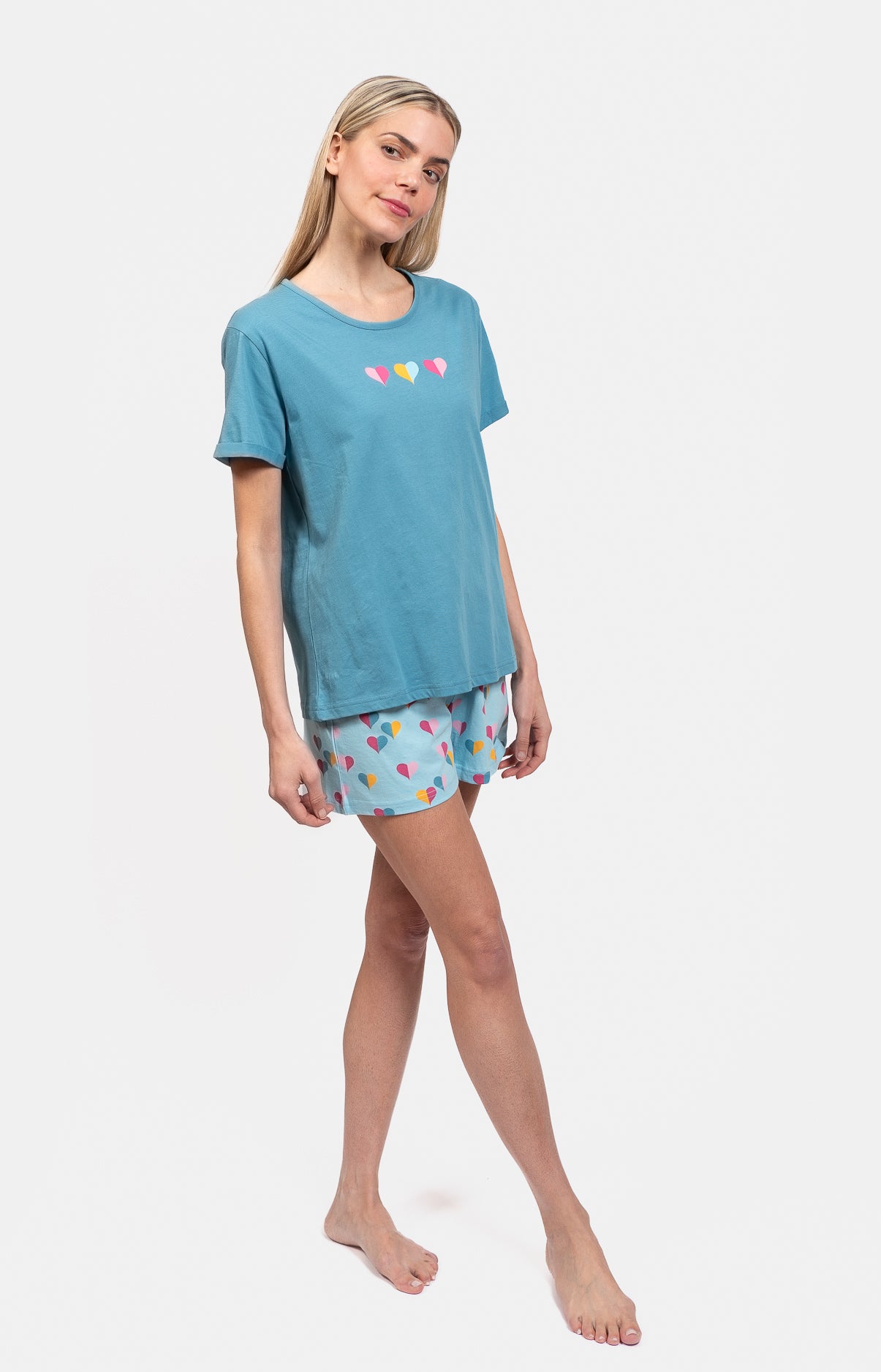 Pyjashort col rond - HALF