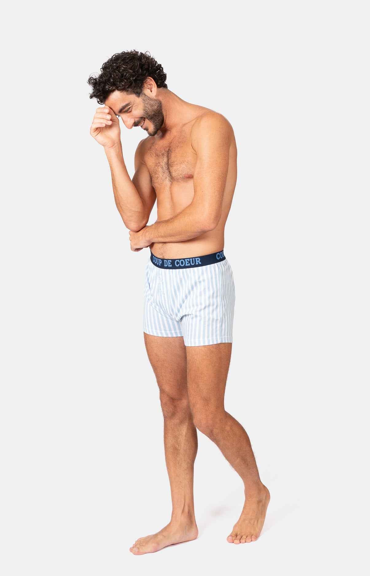 Caleçon homme maille 100% coton - RAYE
