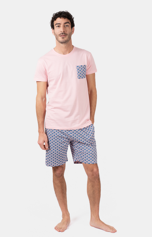 Pyjacourt homme col rond - 100% coton - CARD