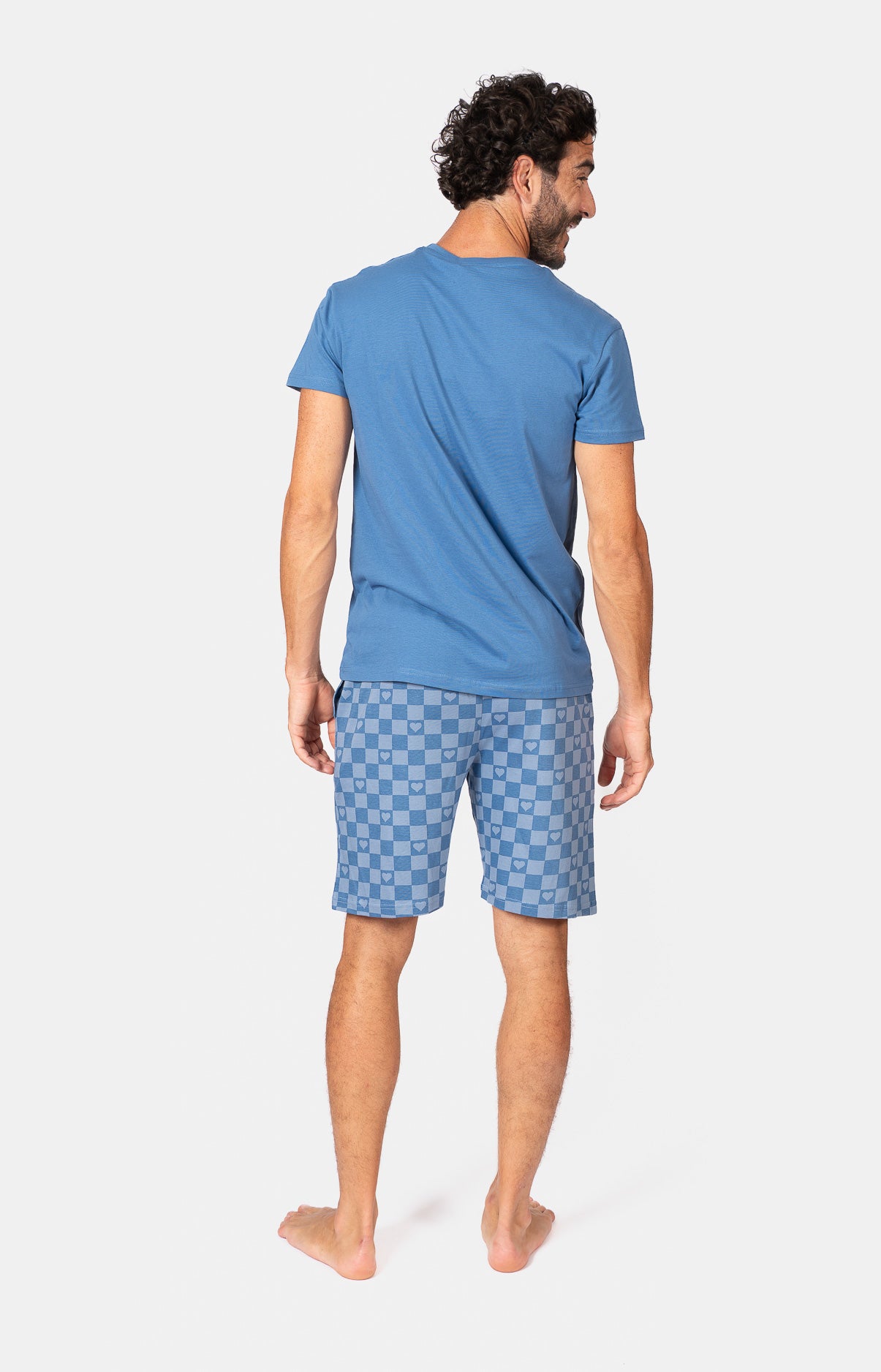 Pyjashort col rond - DAMIER