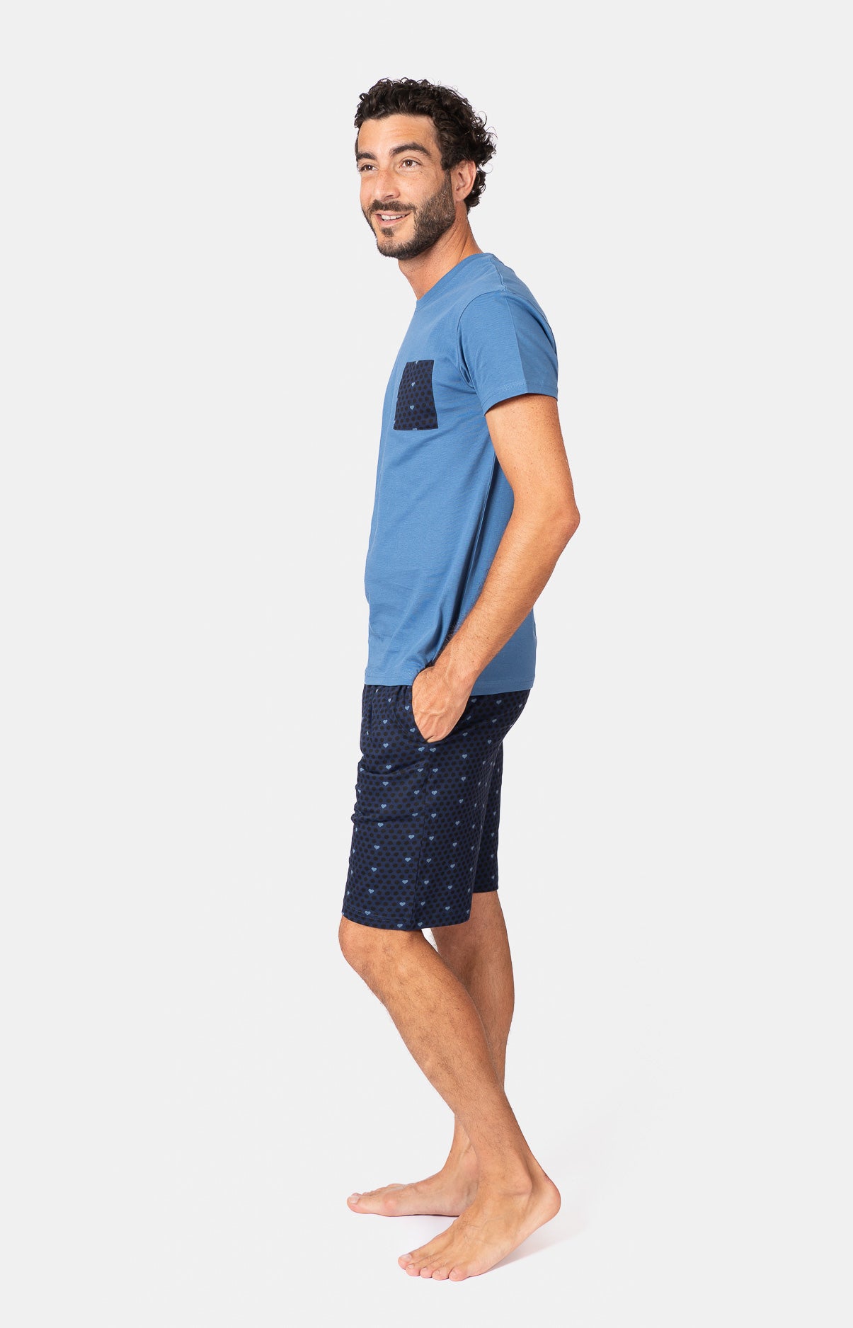 Pyjashort col rond - POIS