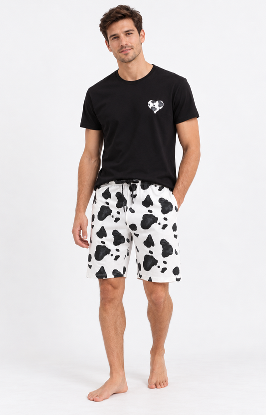 Pyjacourt homme col rond - 100% coton - PEAU