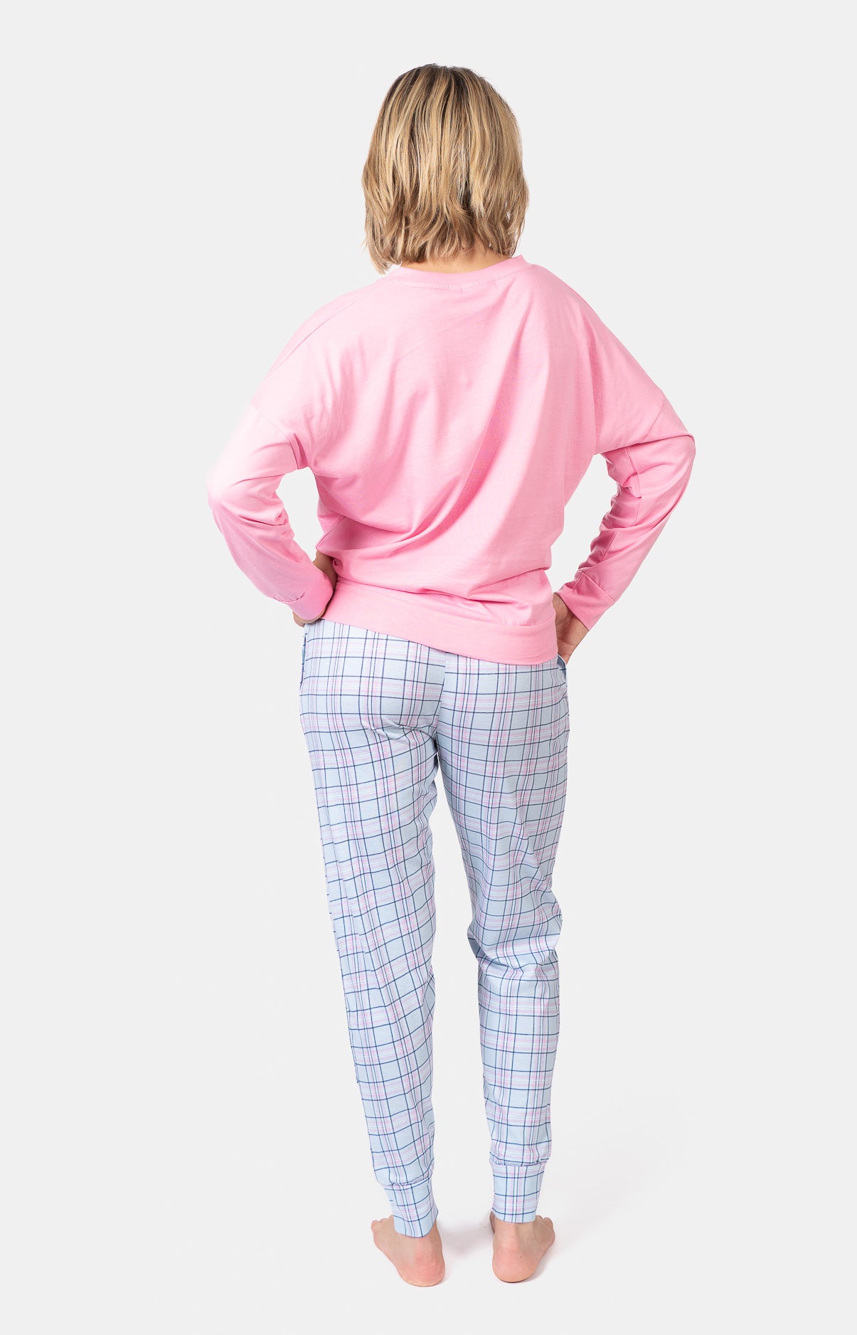 Pyjama long col V oversize - AMOR