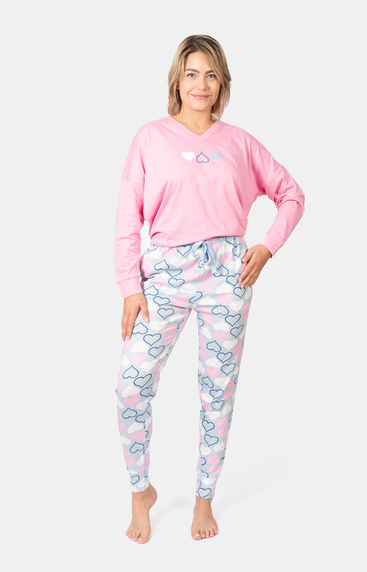 Pyjama long col V oversize - DIAM