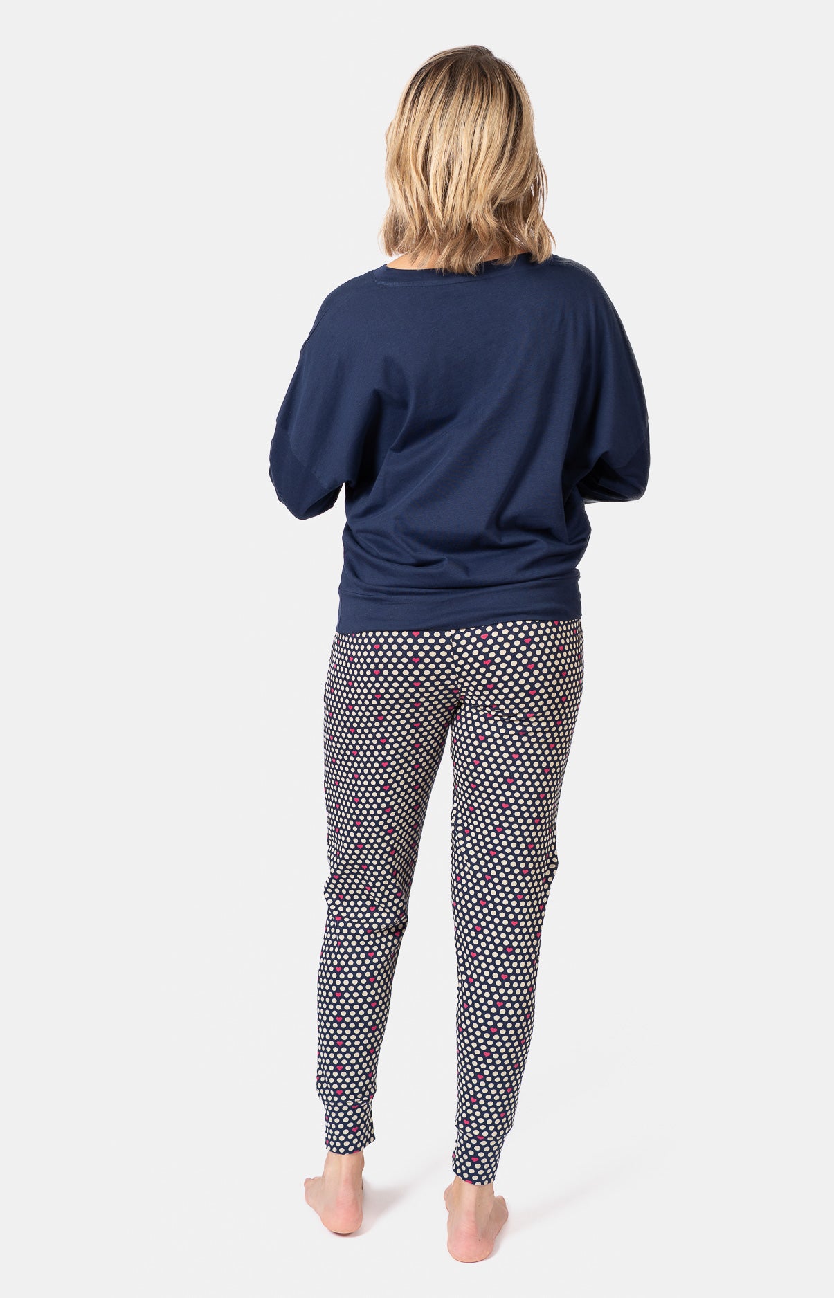 Pyjama long col V oversize - POIS