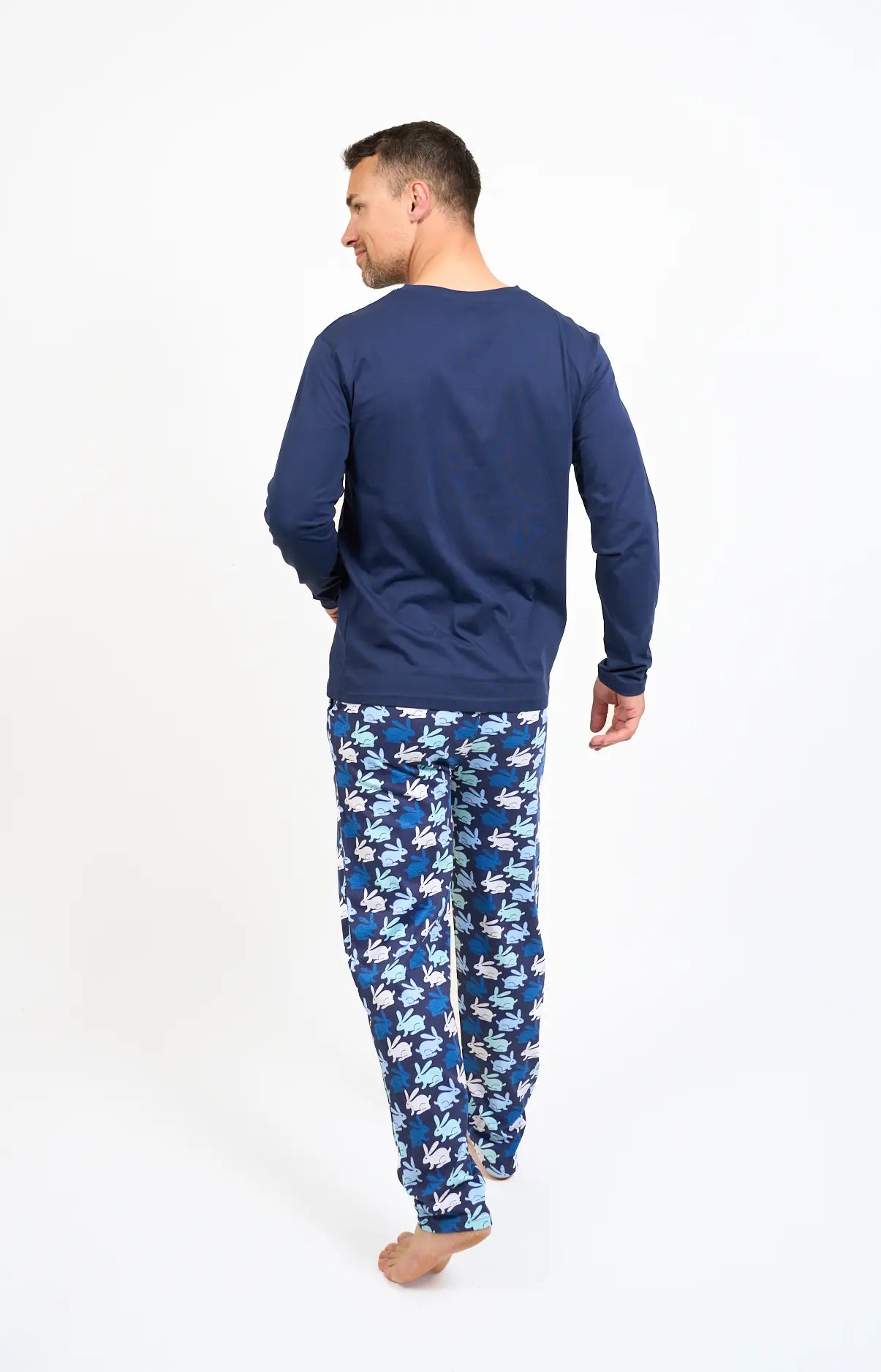 Pyjama long col V - LAPIN