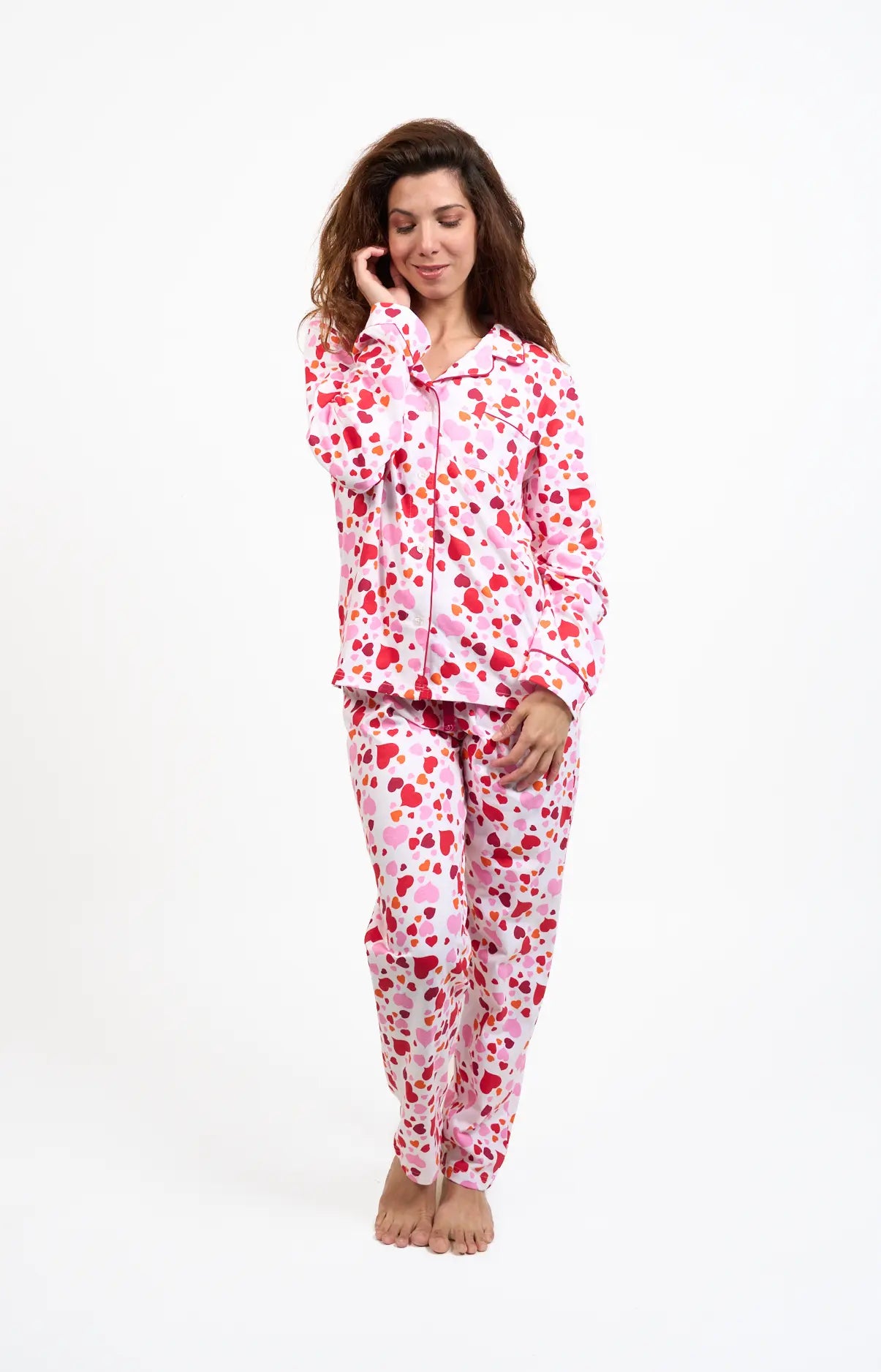 Pyjama long boutonné - CONFETTI