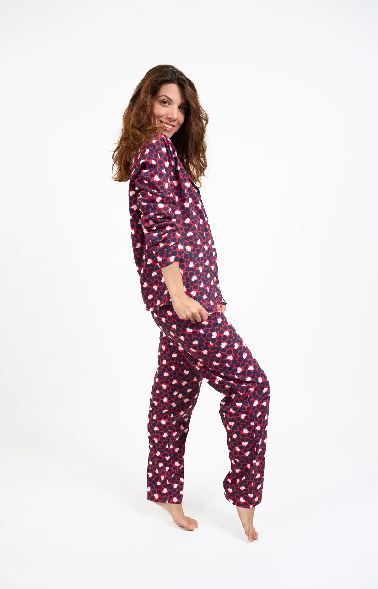 Pyjama long boutonné - COBBY