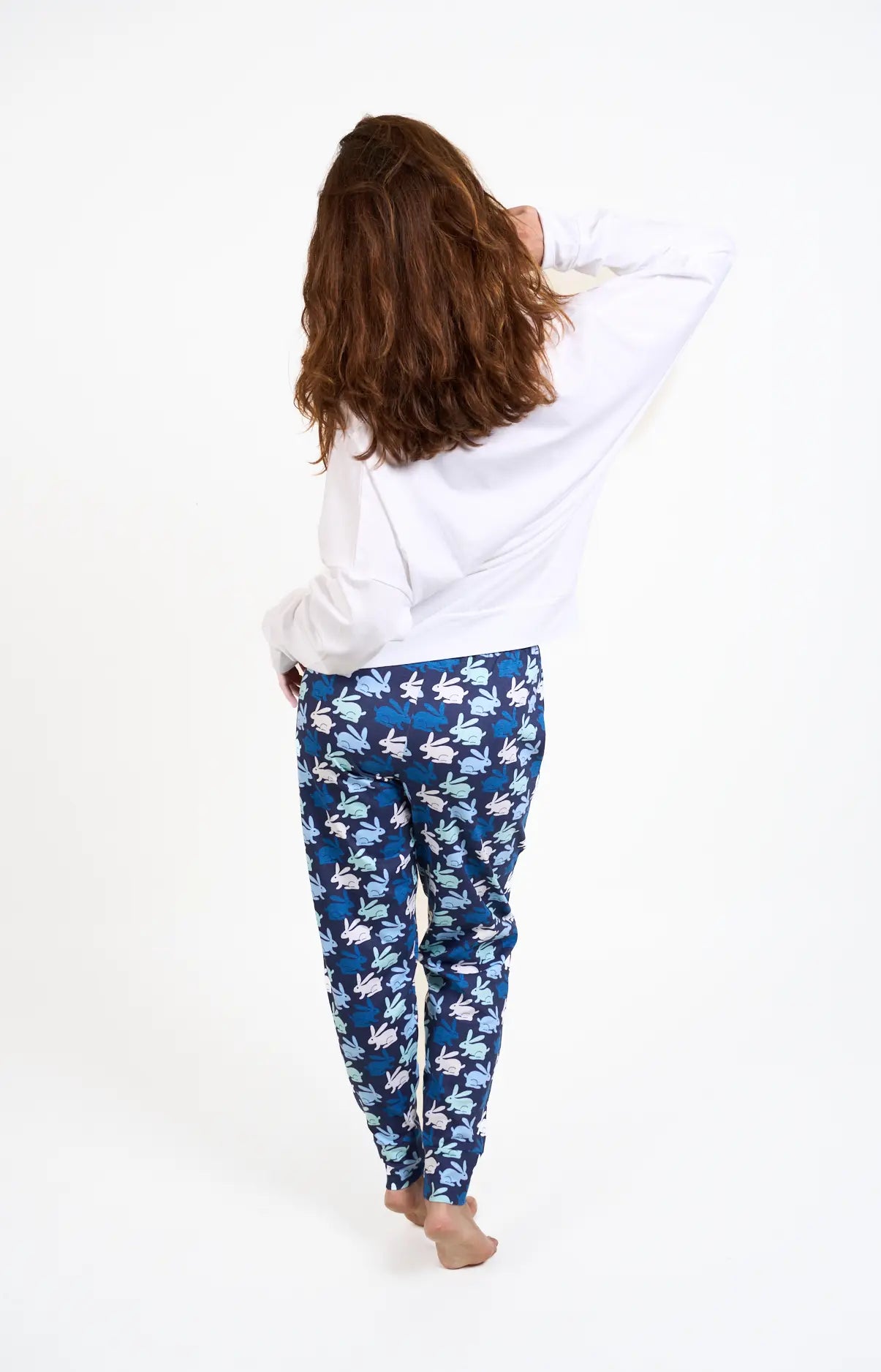 Pyjama long col V - LAPIN