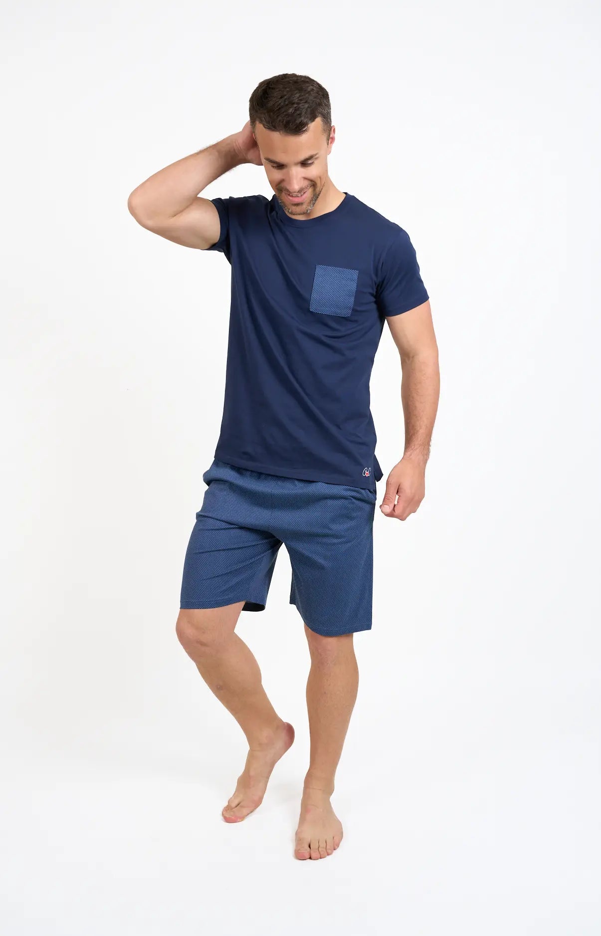 Pyjashort col rond - CAVIAR