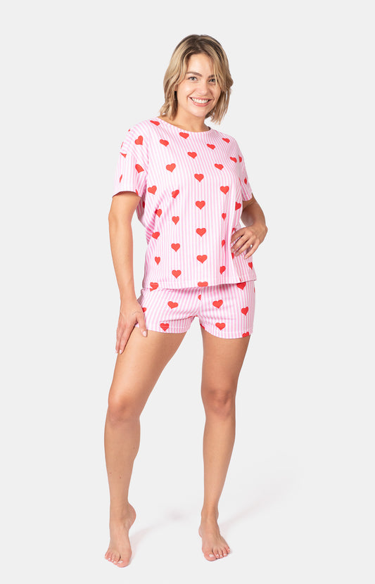 Pyjashort col rond oversize - BAYA